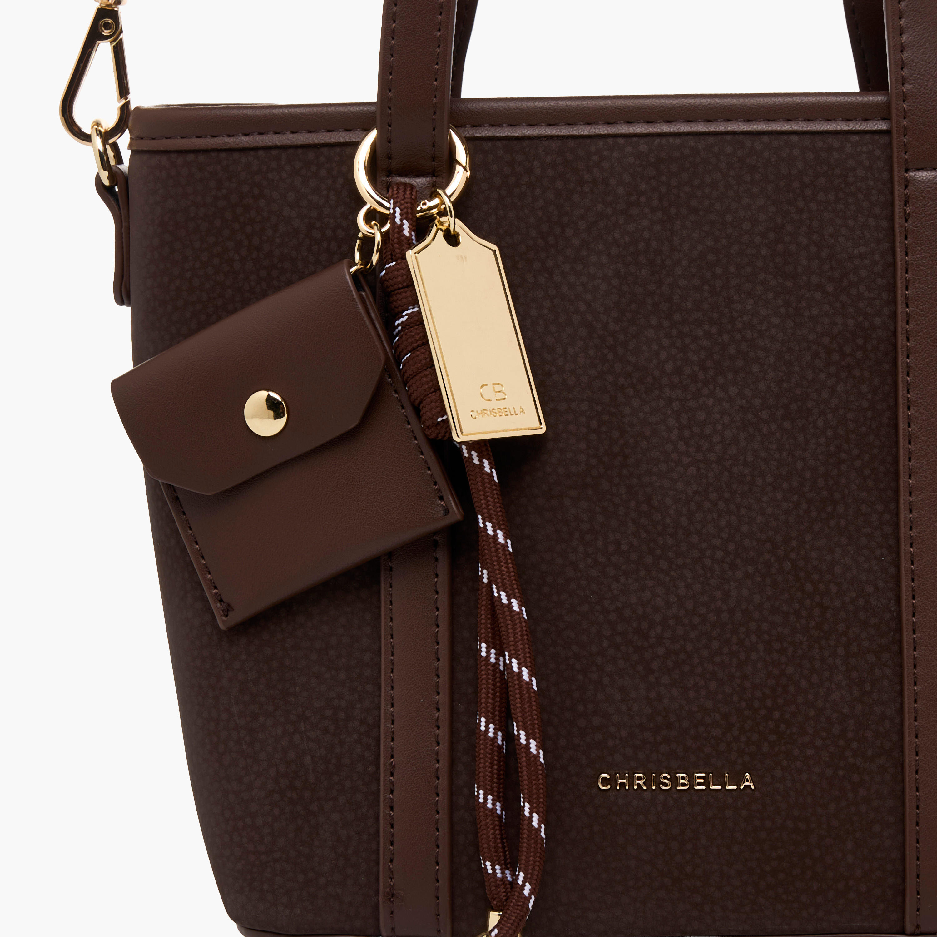 Chrisbella Textured Tote Bag with Zip Closure-women-bagsandwallets-handbags-image-3