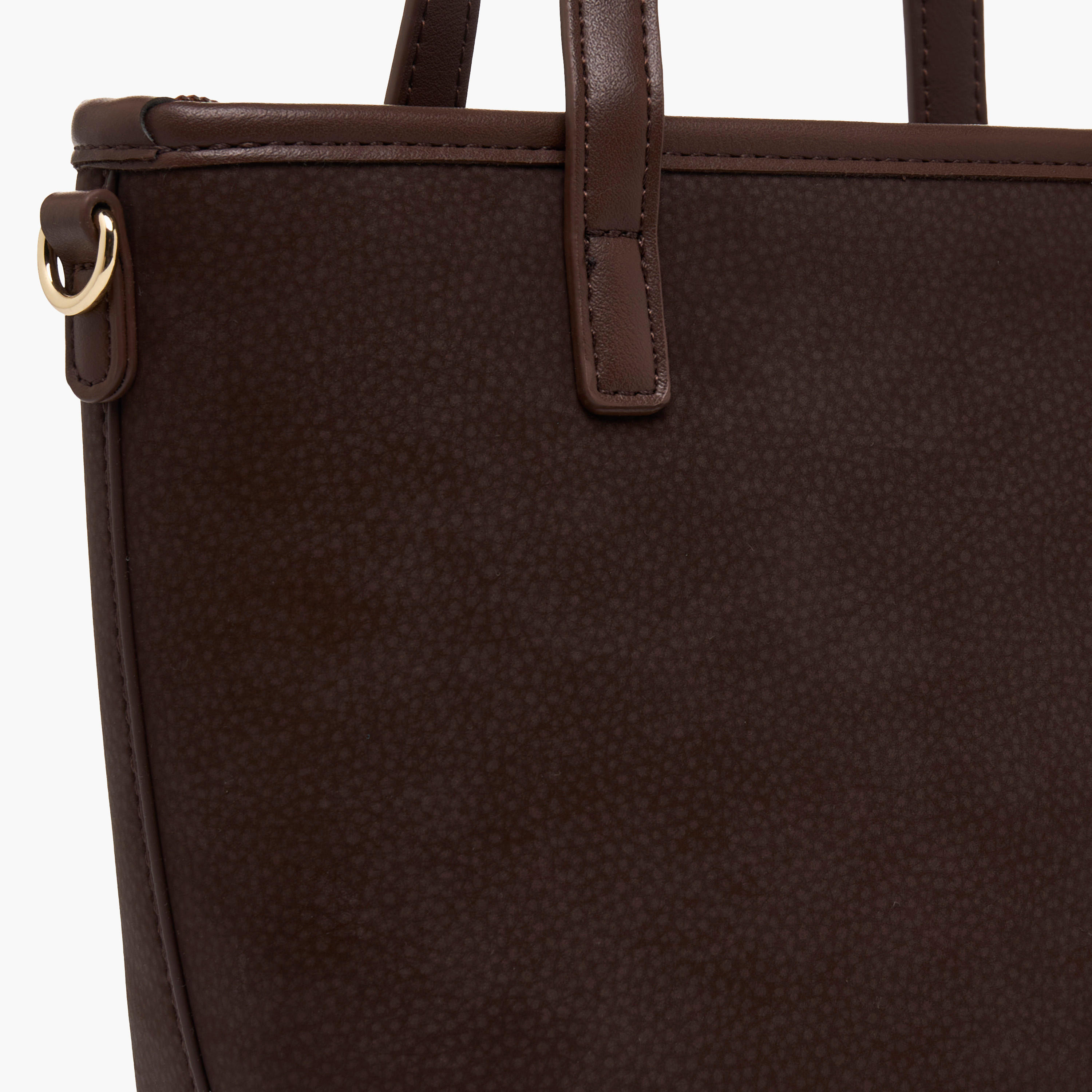 Chrisbella Textured Tote Bag with Zip Closure-women-bagsandwallets-handbags-image-5