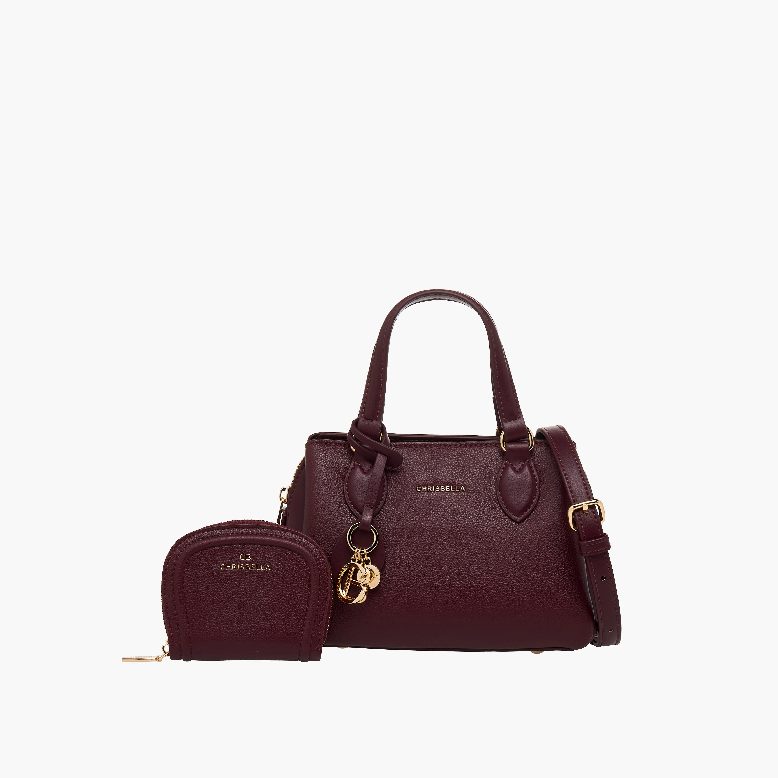 شنطة توت بارزة الملمس مع محفظة من كريسبيلا-women-bagsandwallets-handbags-image-1