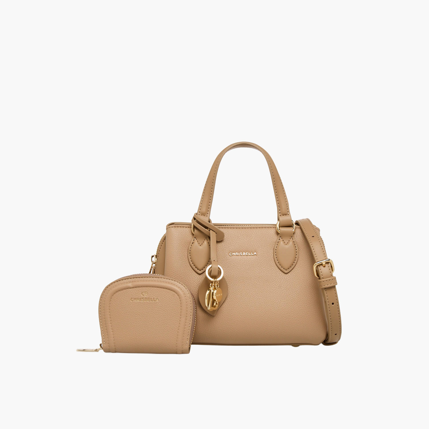شنطة توت بارزة الملمس مع محفظة من كريسبيلا-women-bagsandwallets-handbags-image-1
