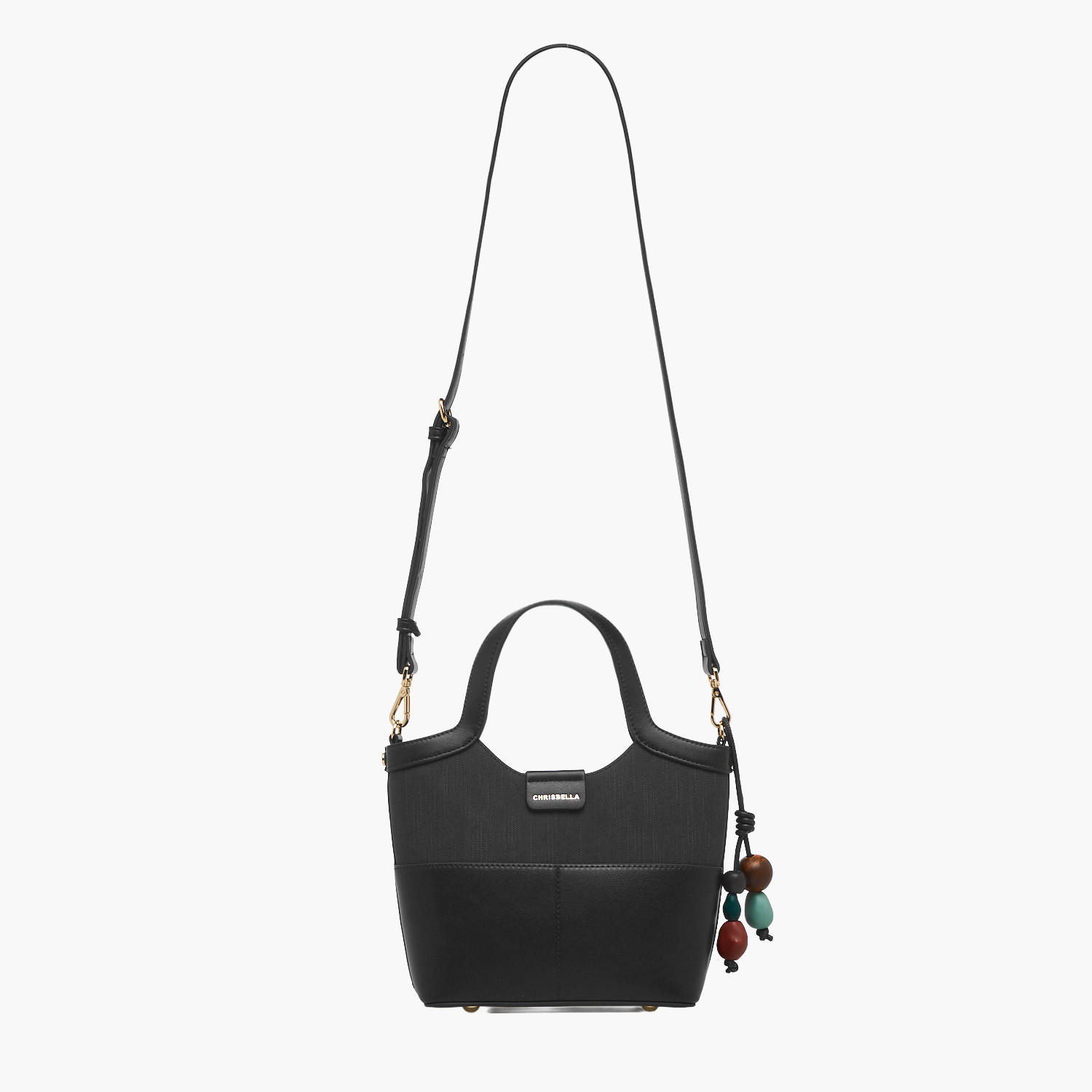 Chrisbella Textured Tote Bag with Coin Pouch-women-bagsandwallets-handbags-image-3