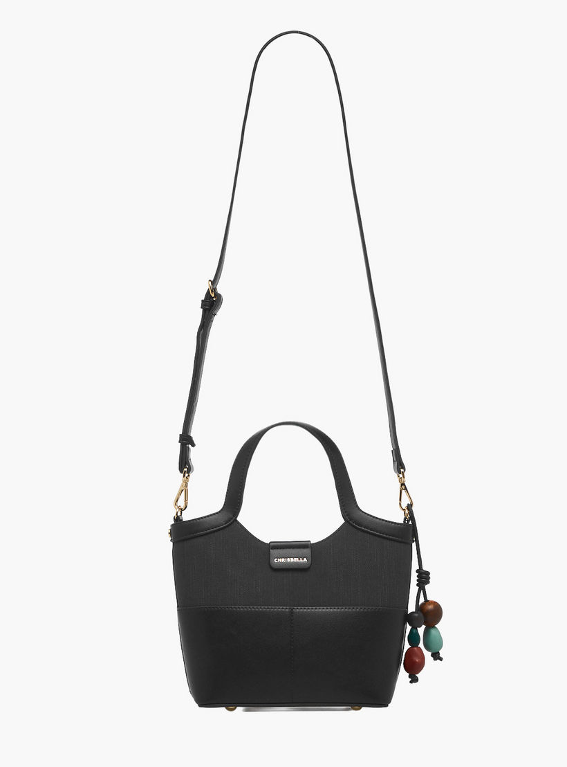 Chrisbella Textured Tote Bag with Coin Pouch-women-bagsandwallets-handbags-image-3