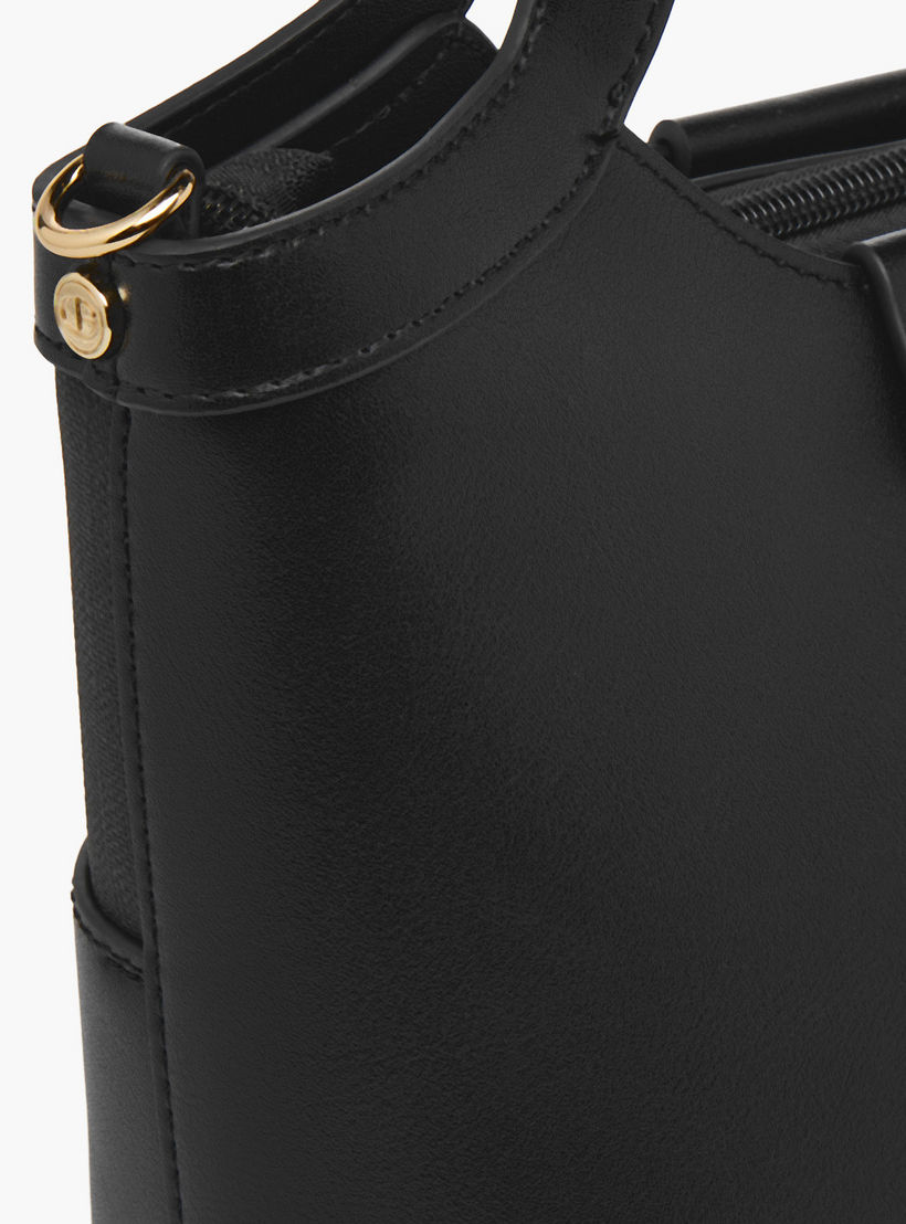Chrisbella Textured Tote Bag with Coin Pouch-women-bagsandwallets-handbags-image-8