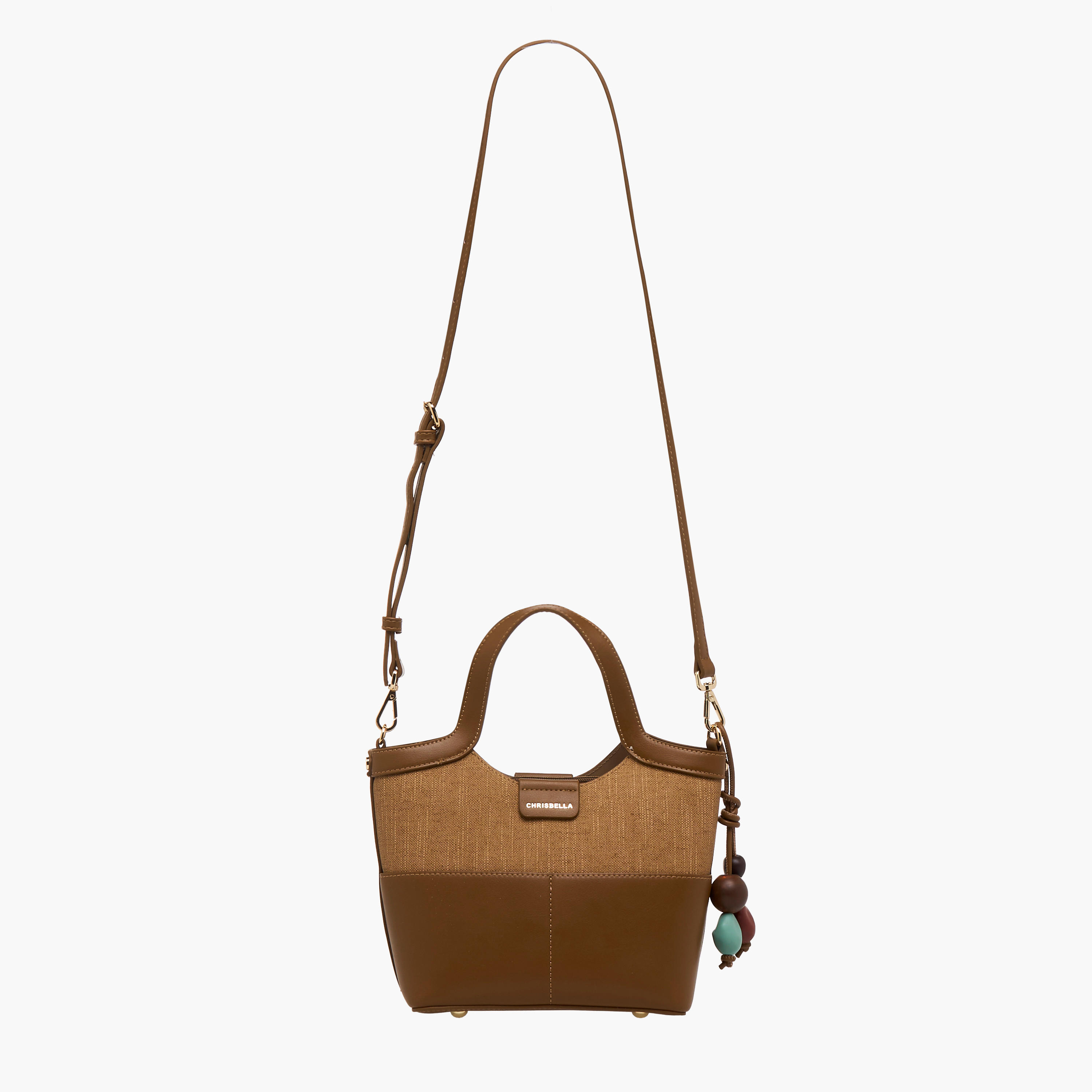 شنطة توت بارزة الملمس مع محفظة من كريسبيلا-women-bagsandwallets-handbags-image-3