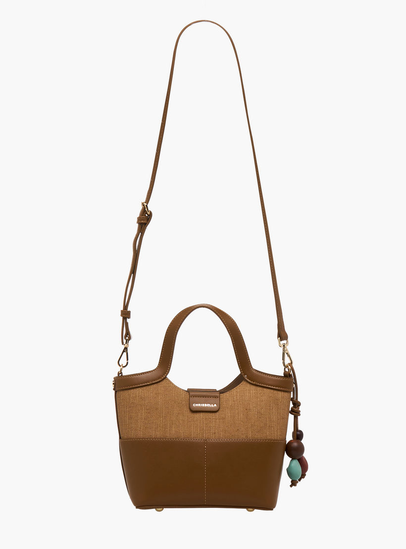 Chrisbella Textured Tote Bag with Wallet-women-bagsandwallets-handbags-image-3