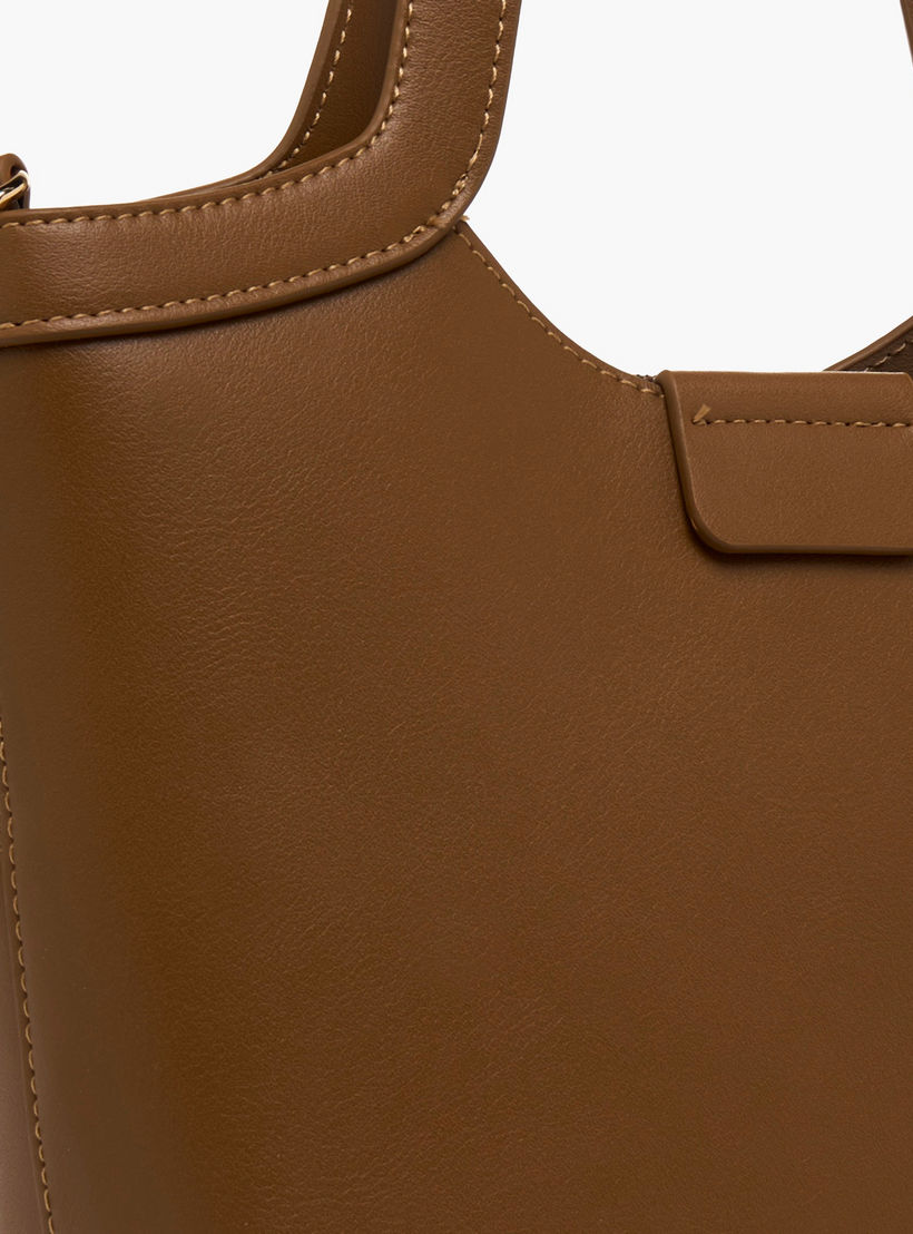 Chrisbella Textured Tote Bag with Wallet-women-bagsandwallets-handbags-image-8