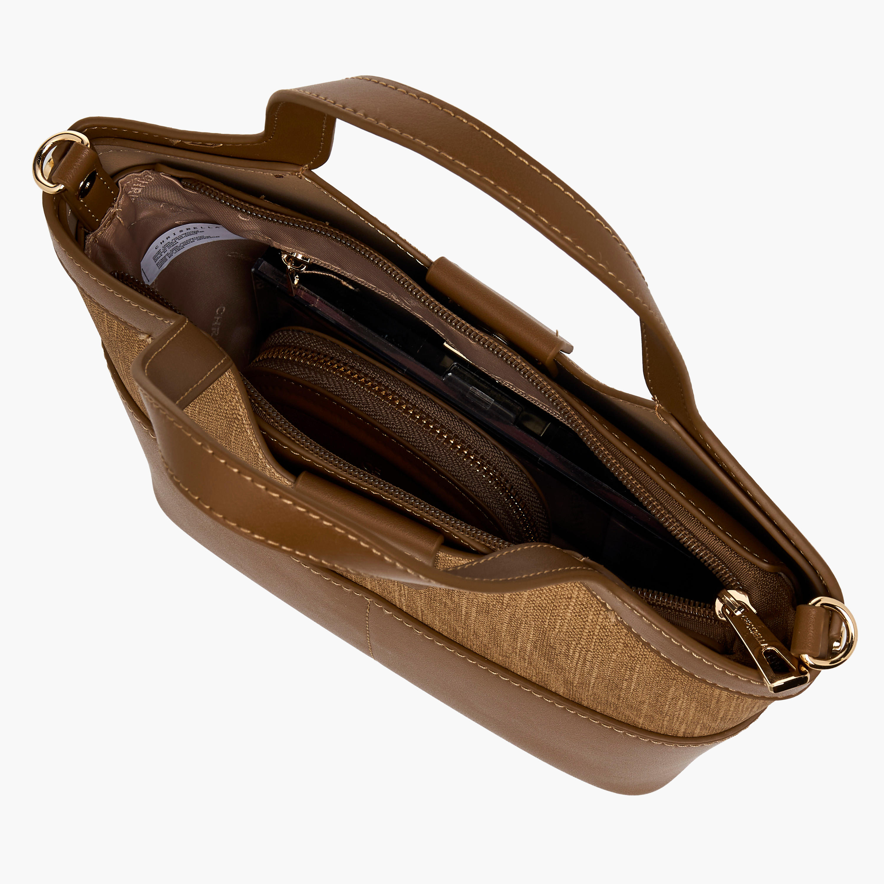 شنطة توت بارزة الملمس مع محفظة من كريسبيلا-women-bagsandwallets-handbags-image-10