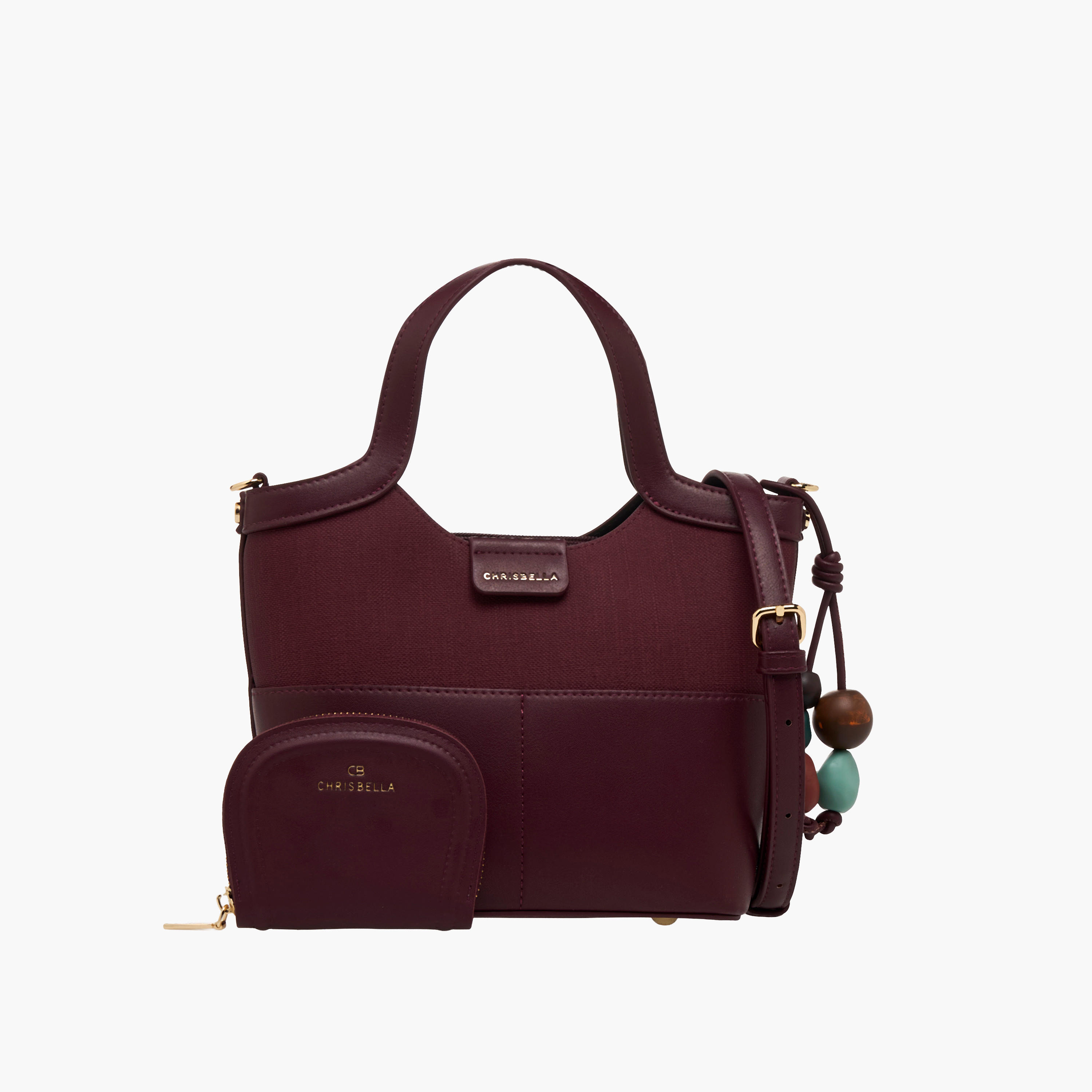 شنطة توتي بارزة الملمس مع محفظة من كريسبيلا-women-bagsandwallets-handbags-image-1