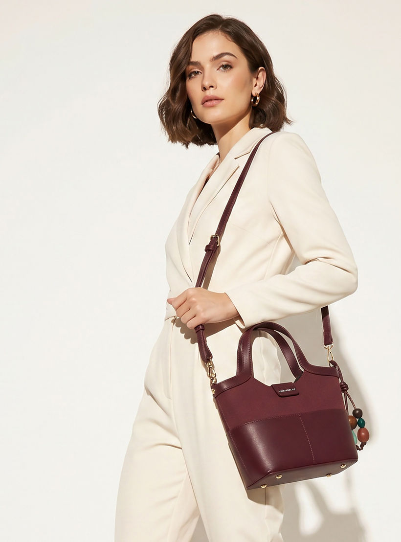 Chrisbella Textured Tote Bag with Wallet-women-bagsandwallets-handbags-image-2