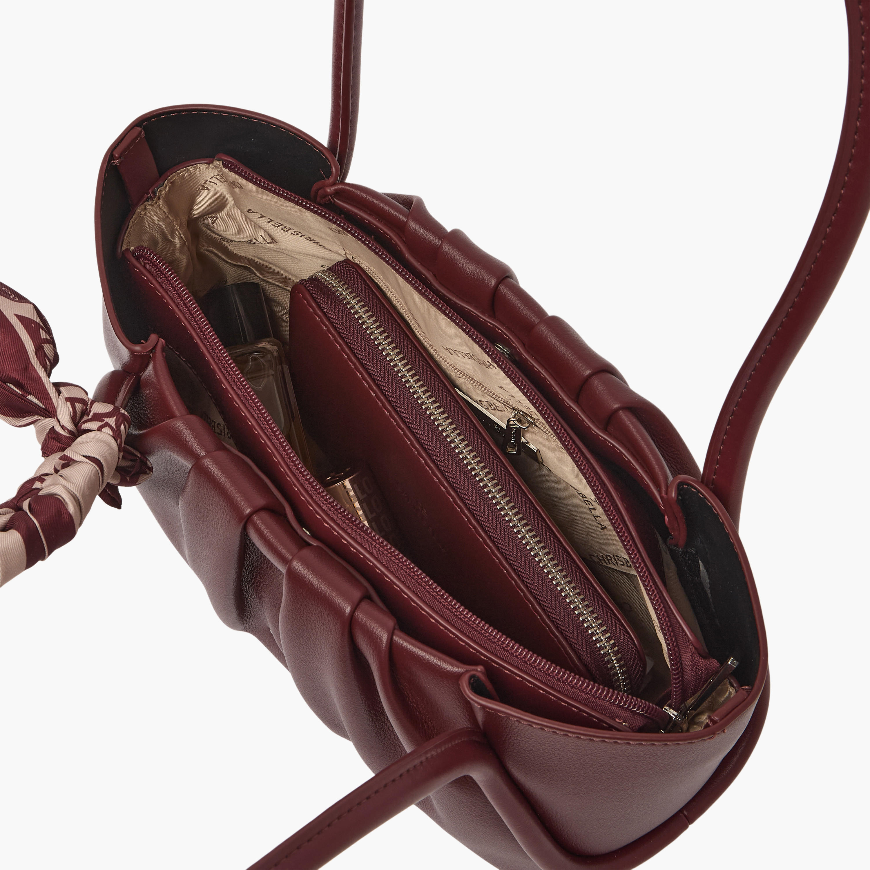 Chrisbella Pleated Tote Bag with Zip Around Wallet-women-bagsandwallets-handbags-image-8