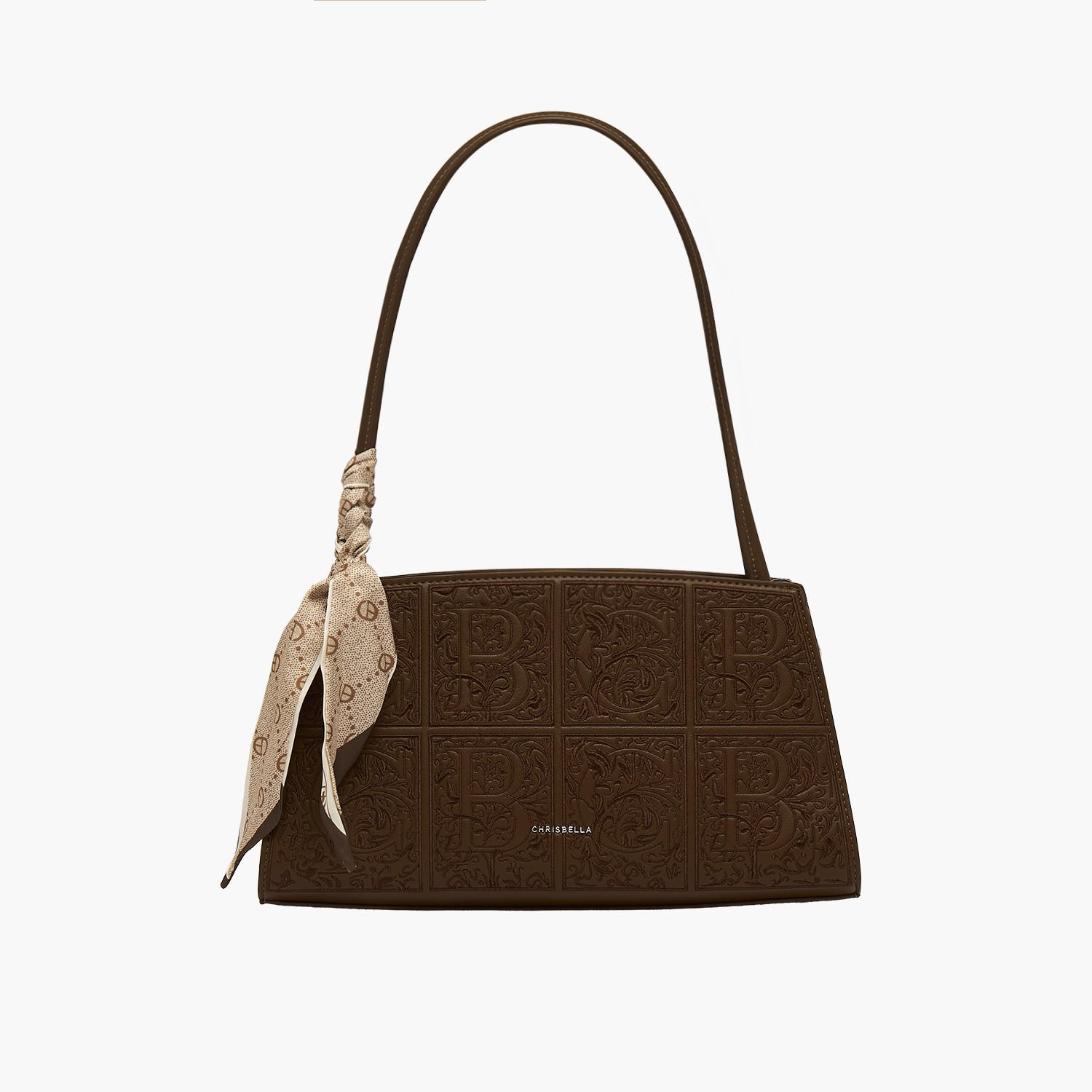Chrisbella Textured Shoulder Bag with Pouch-women-bagsandwallets-handbags-image-2