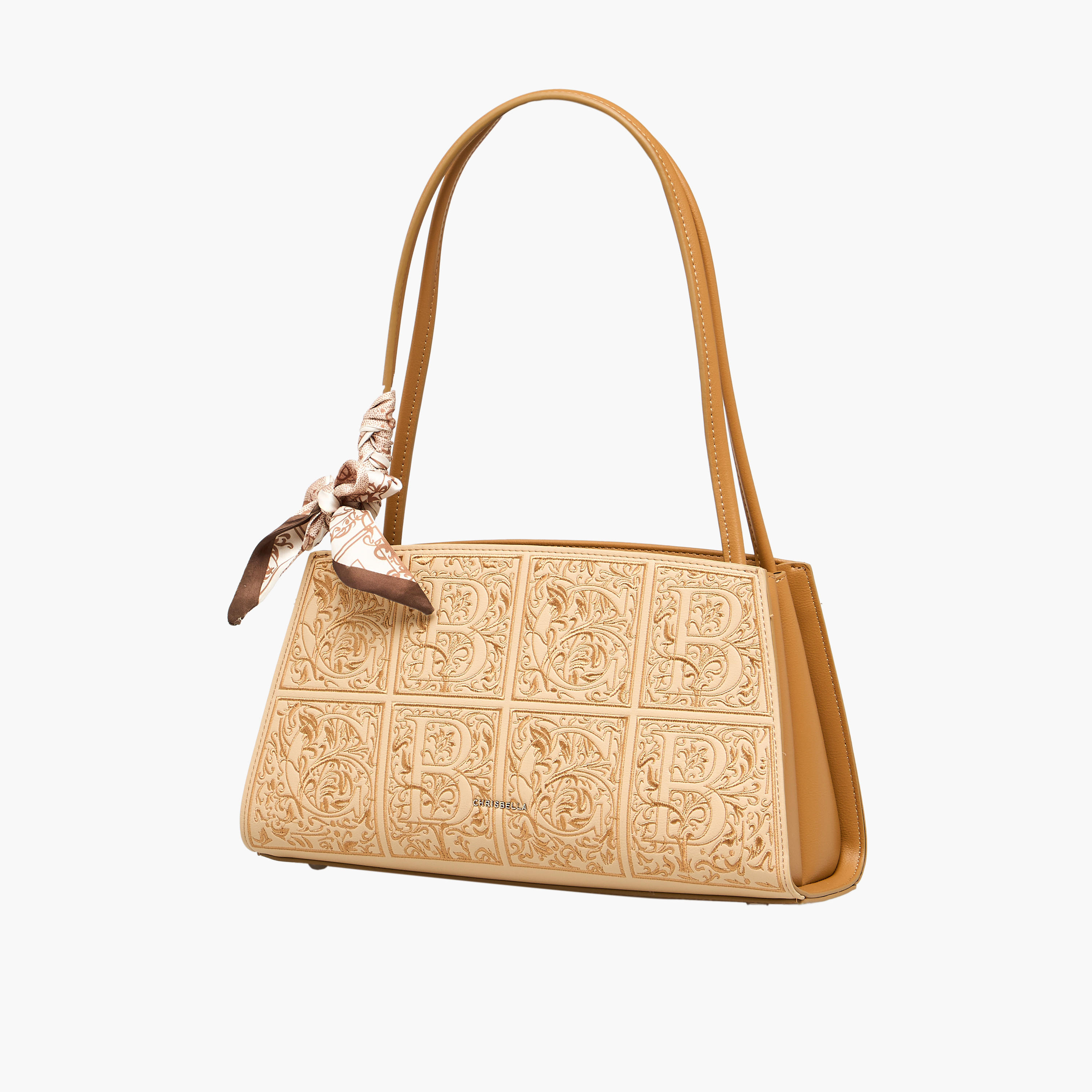 Chrisbella Textured Shoulder Bag with Wallet-women-bagsandwallets-handbags-image-2