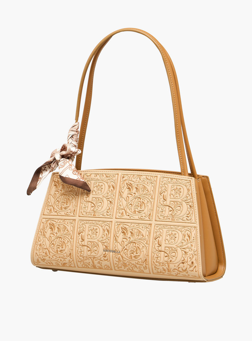 شنطة كتف بارزة الملمس مع محفظة من كريسبيلا-women-bagsandwallets-handbags-image-3