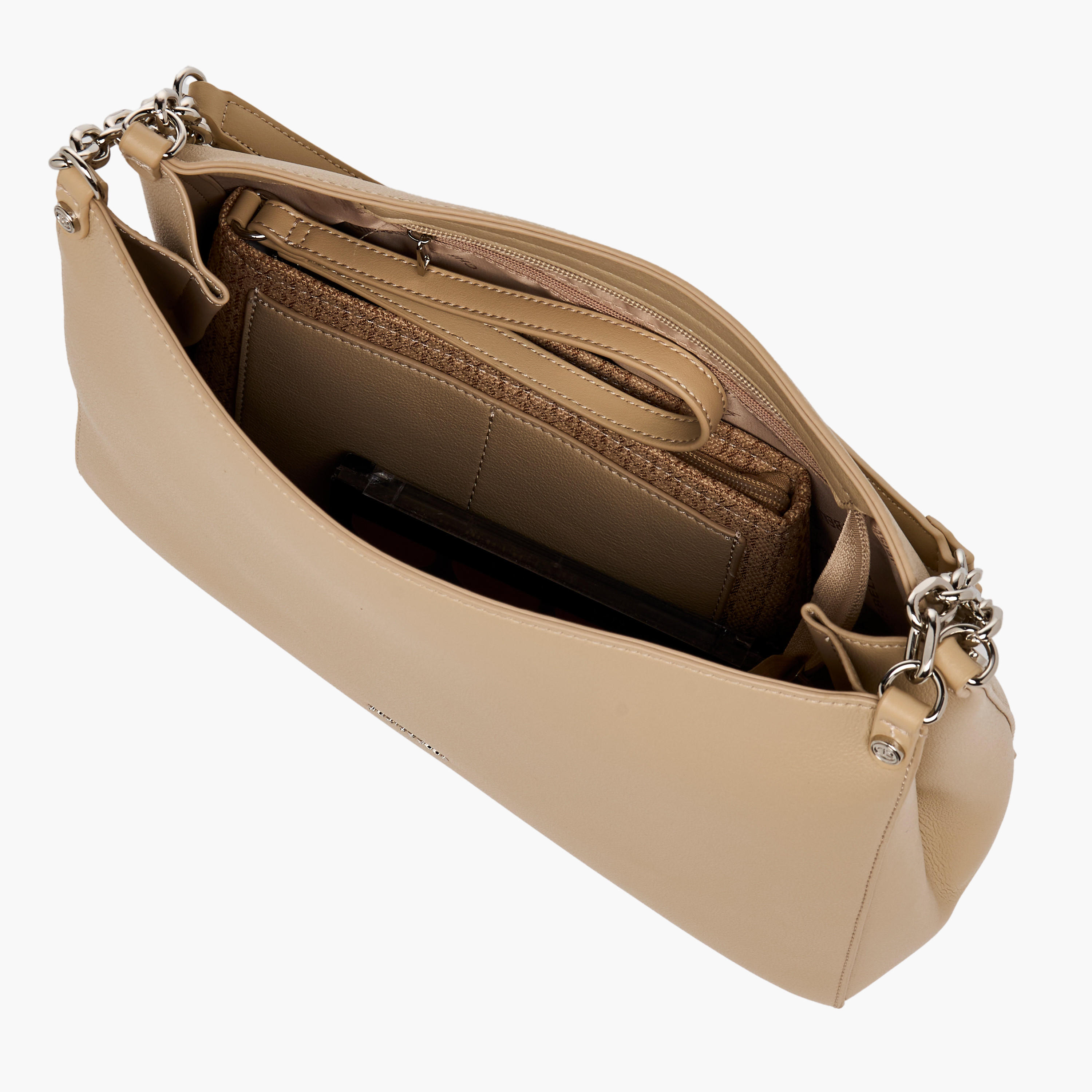 Chrisbella Plain Shoulder Bag with Pouch-women-bagsandwallets-handbags-image-9