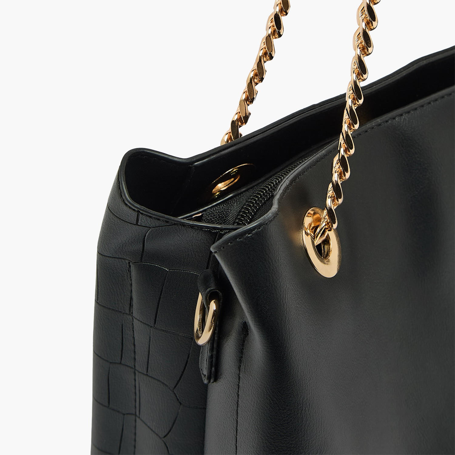 Chrisbella Textured Tote Bag with Detachable Strap-women-bagsandwallets-handbags-image-5
