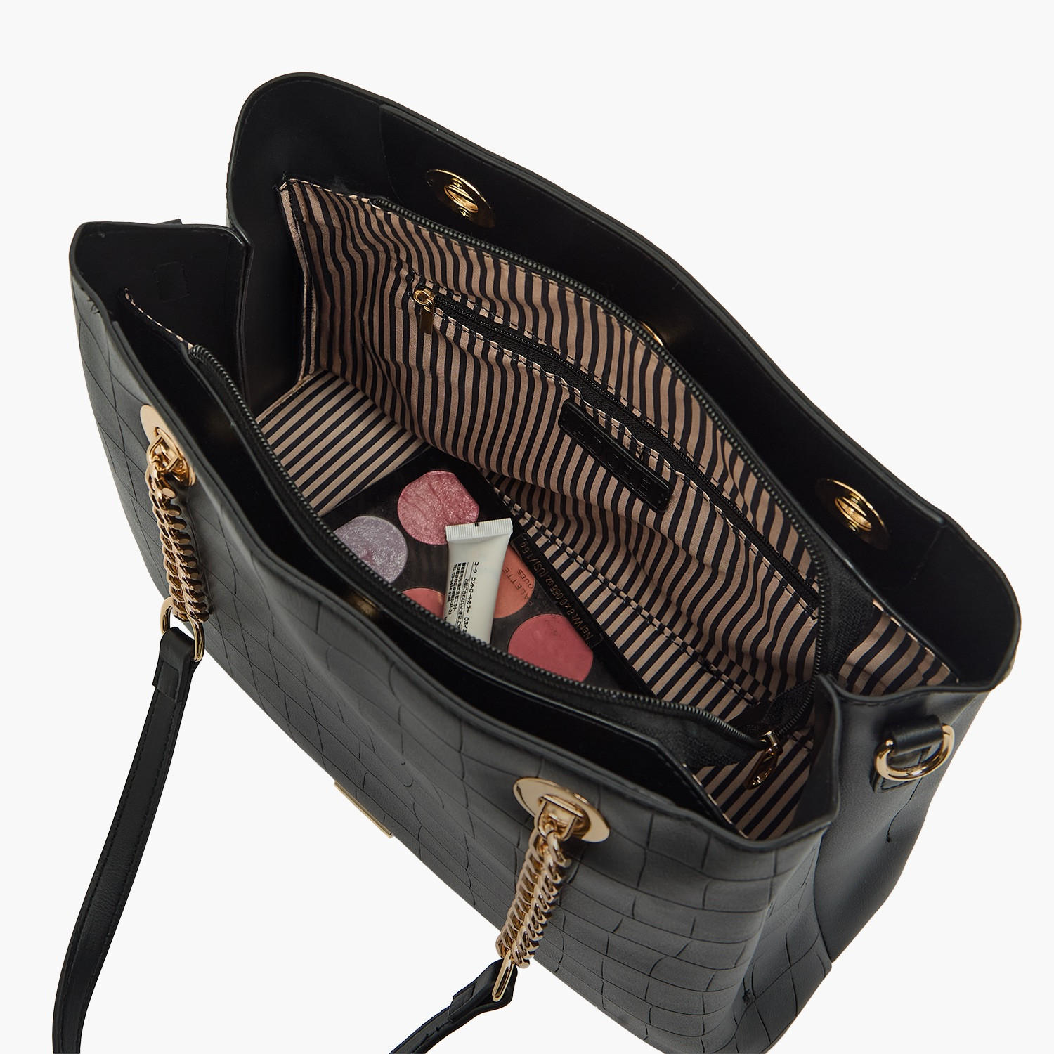 Chrisbella Textured Tote Bag with Detachable Strap-women-bagsandwallets-handbags-image-7