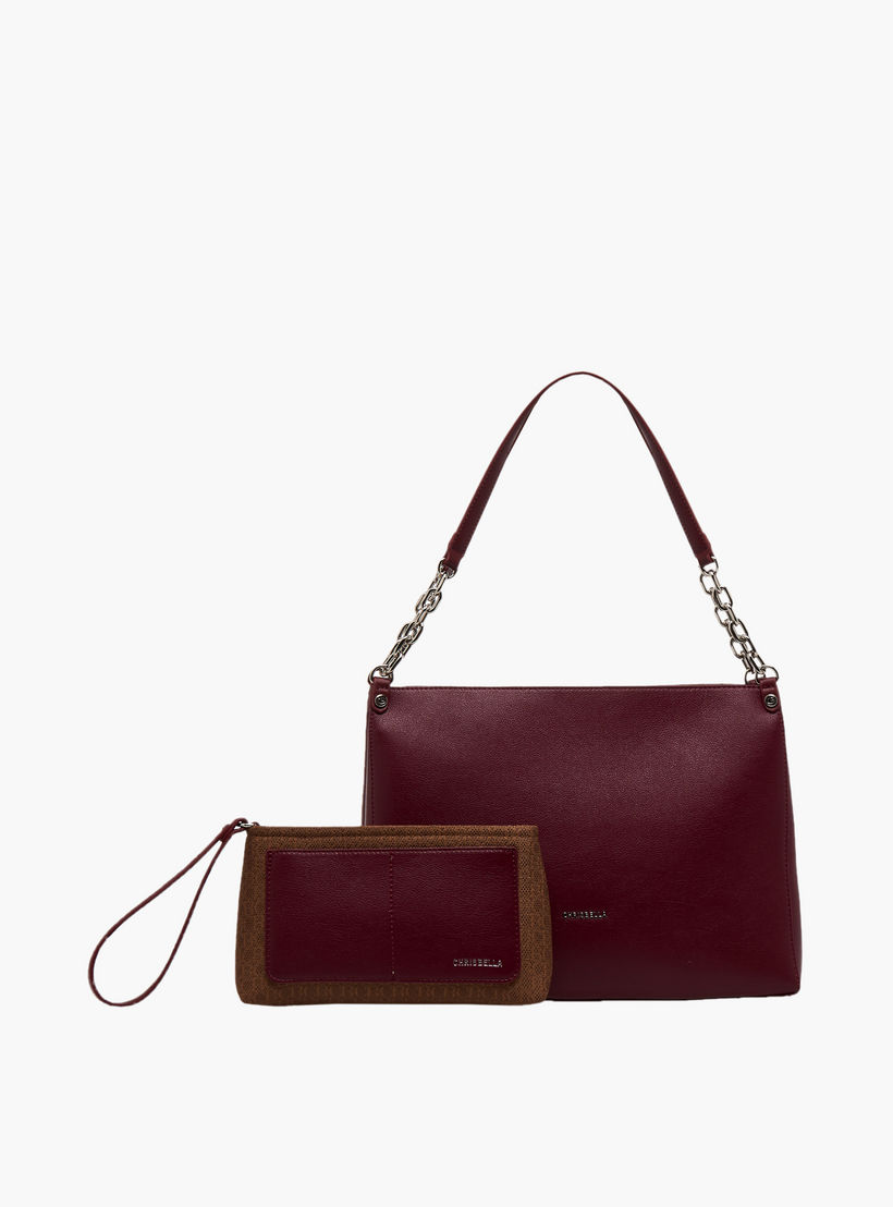 شنطة كتف بارزة الملمس مع شنطة صغيرة من كريسبيلا-women-bagsandwallets-handbags-image-1