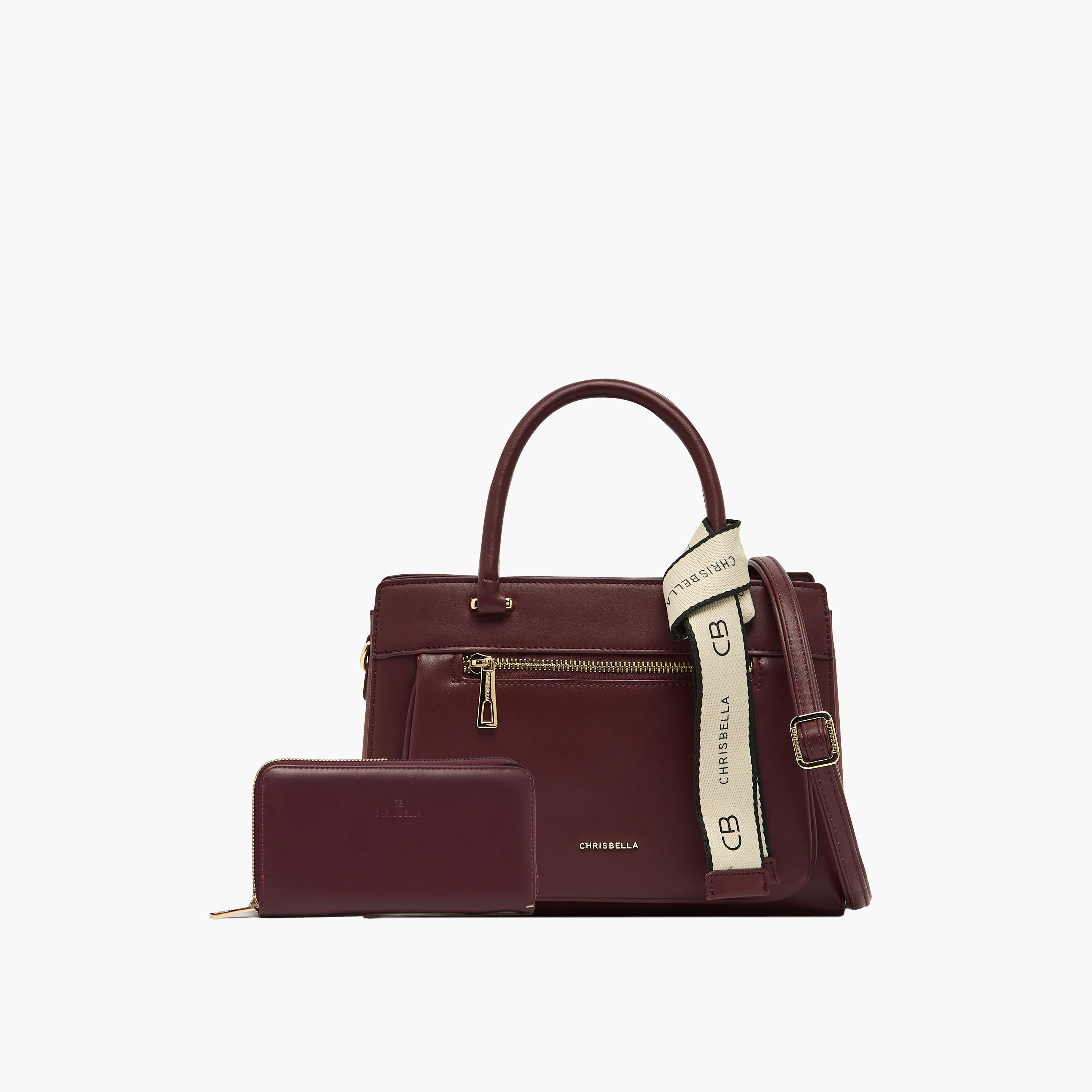 Chrisbella Solid Tote Bag with Wallet-women-bagsandwallets-handbags-image-1