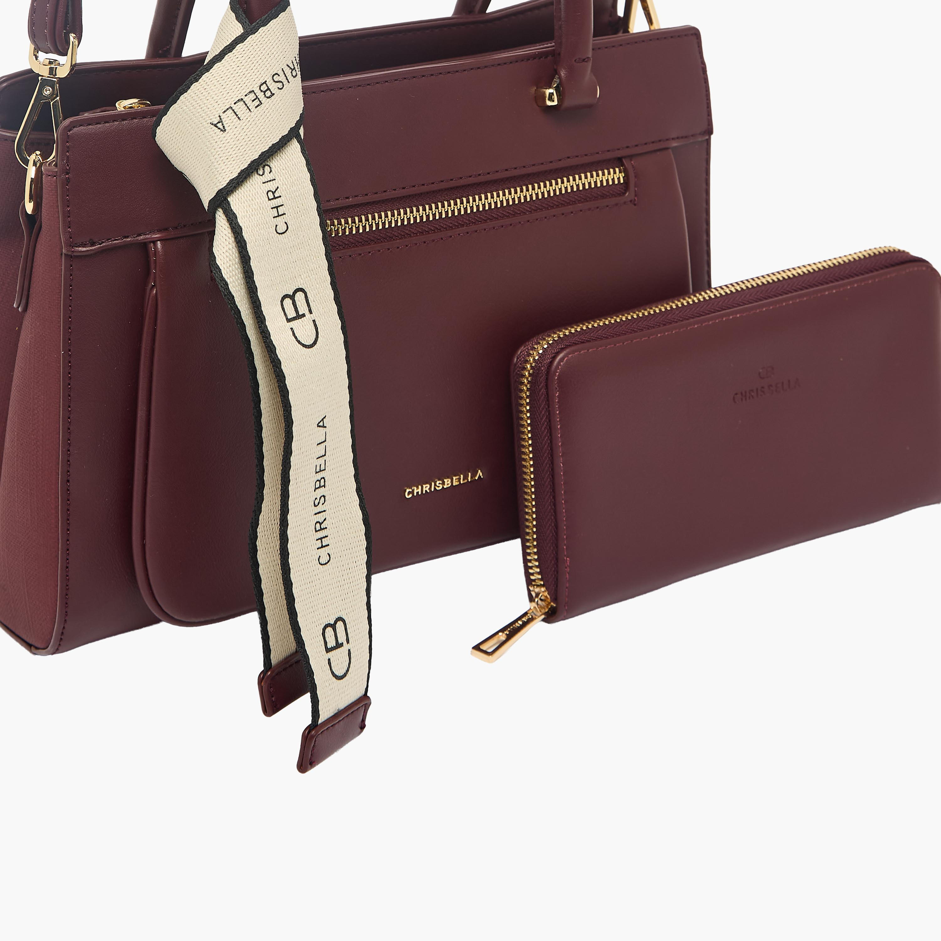 Chrisbella Solid Tote Bag with Wallet-women-bagsandwallets-handbags-image-6