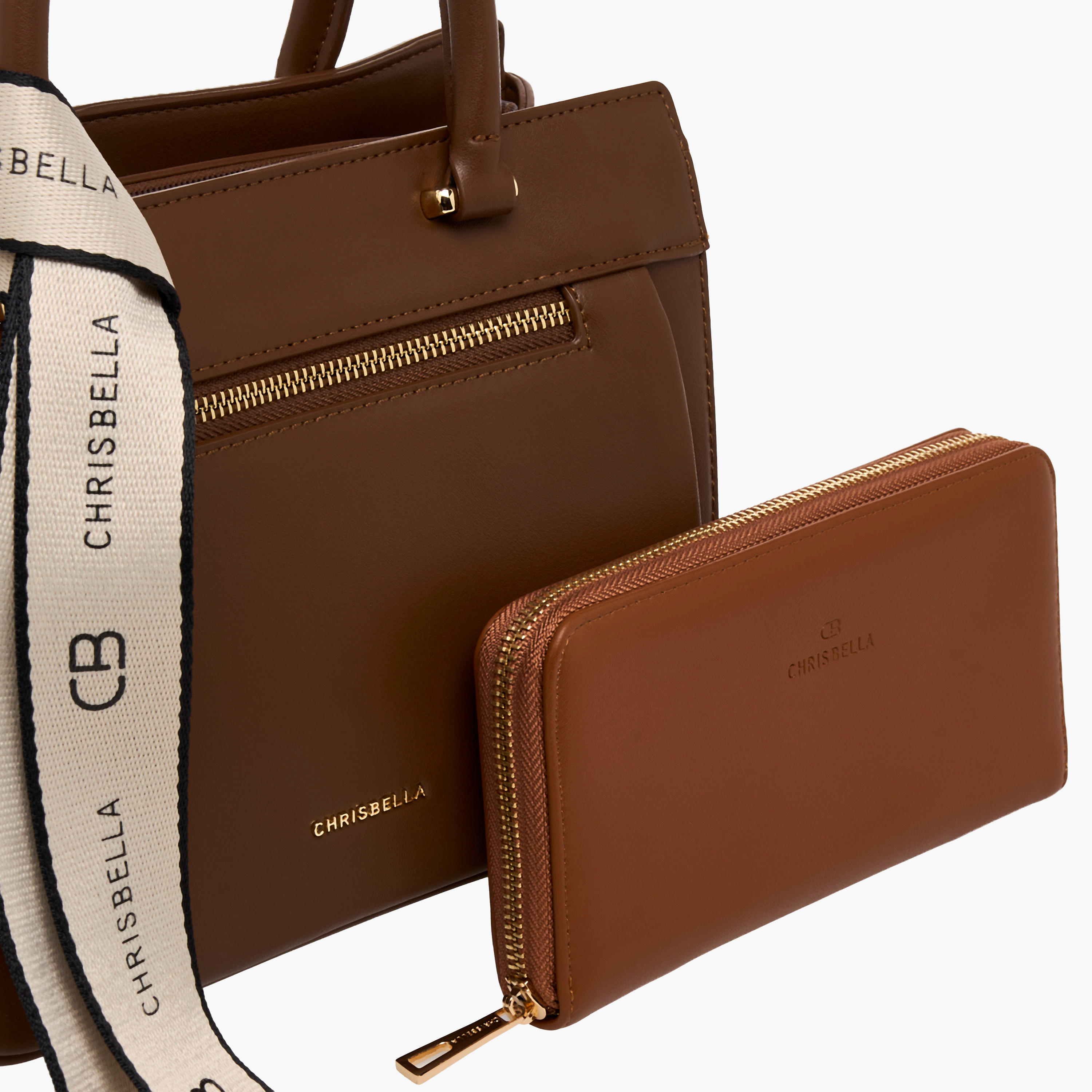 شنطة توتي مع محفظة بسحاب إغلاق دائري من كريسبيلا-women-bagsandwallets-handbags-image-7