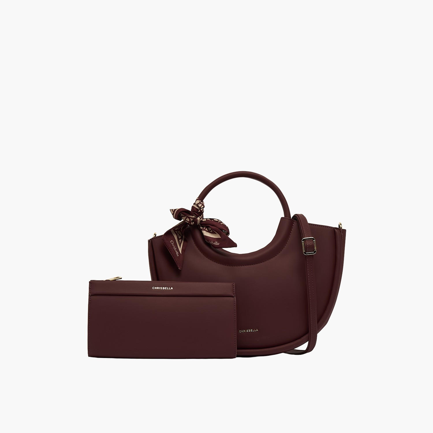 Chrisbella Solid Shoulder Bag with Wallet-women-bagsandwallets-handbags-image-1