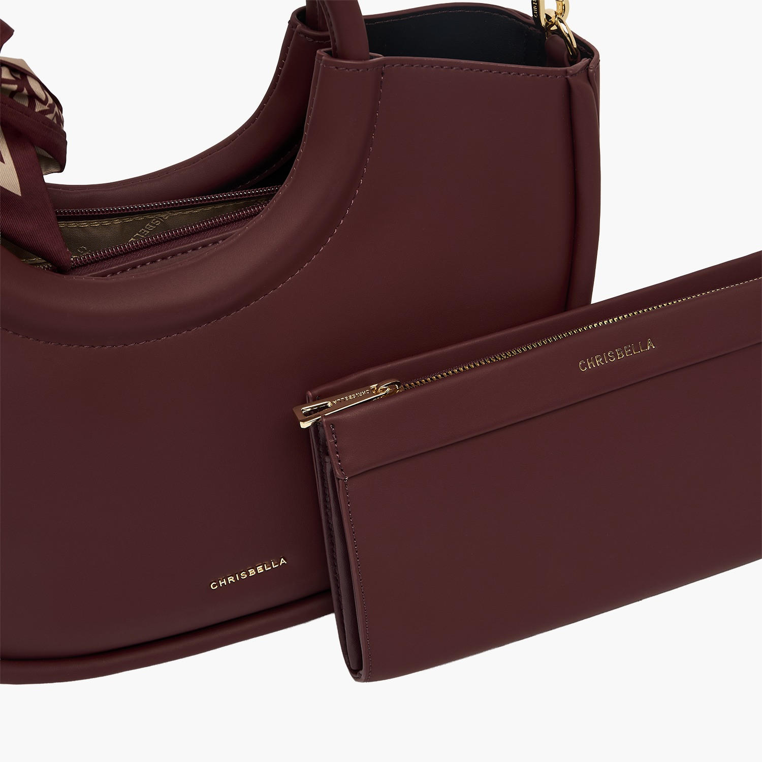 Chrisbella Solid Shoulder Bag with Wallet-women-bagsandwallets-handbags-image-5