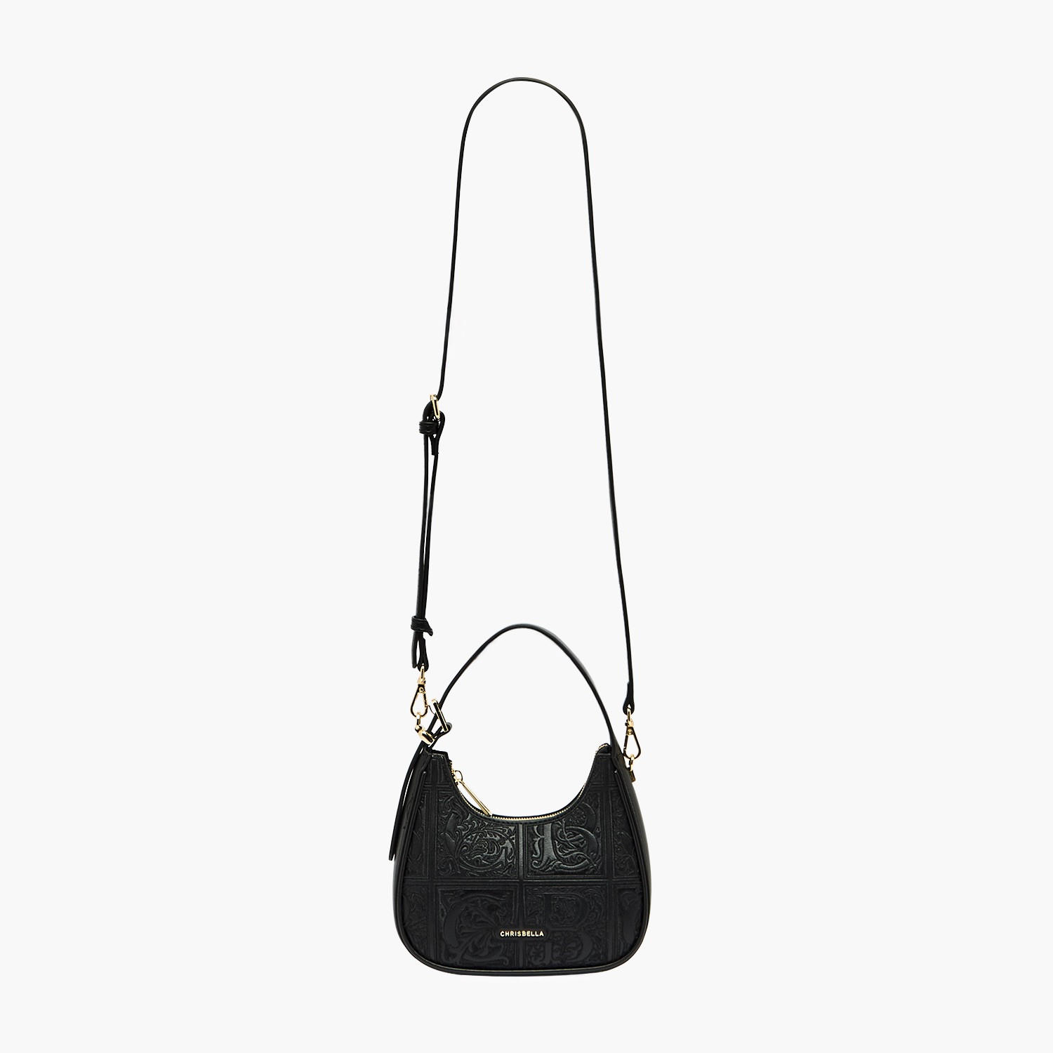شنطة كتف بارزة الملمس بحزام قابل للفصل من كريسبيلا-women-bagsandwallets-handbags-image-2