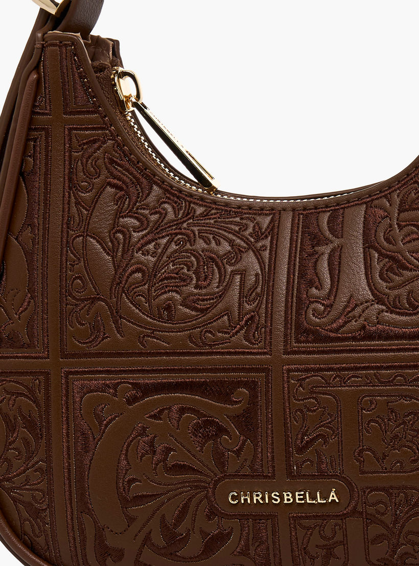 شنطة هوبو مطرزة بسحاب إغلاق من كريسبيلا-women-bagsandwallets-handbags-image-5