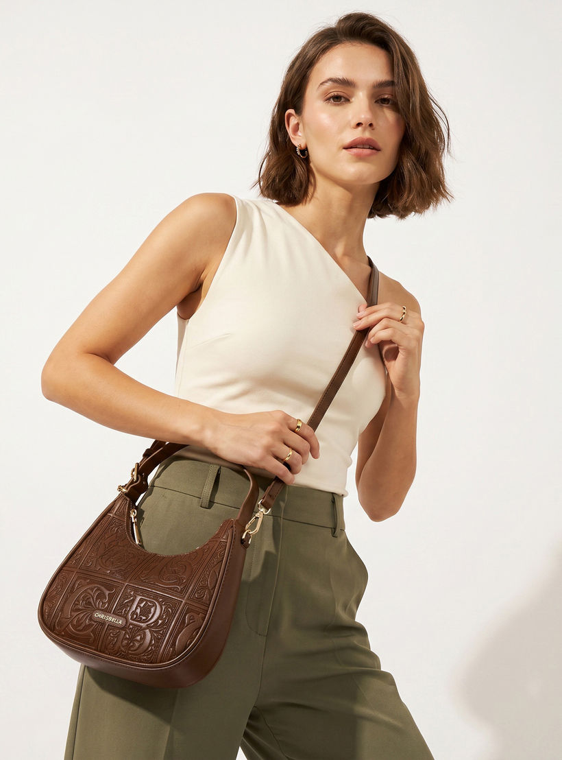 شنطة هوبو مطرزة بسحاب إغلاق من كريسبيلا-women-bagsandwallets-handbags-image-2