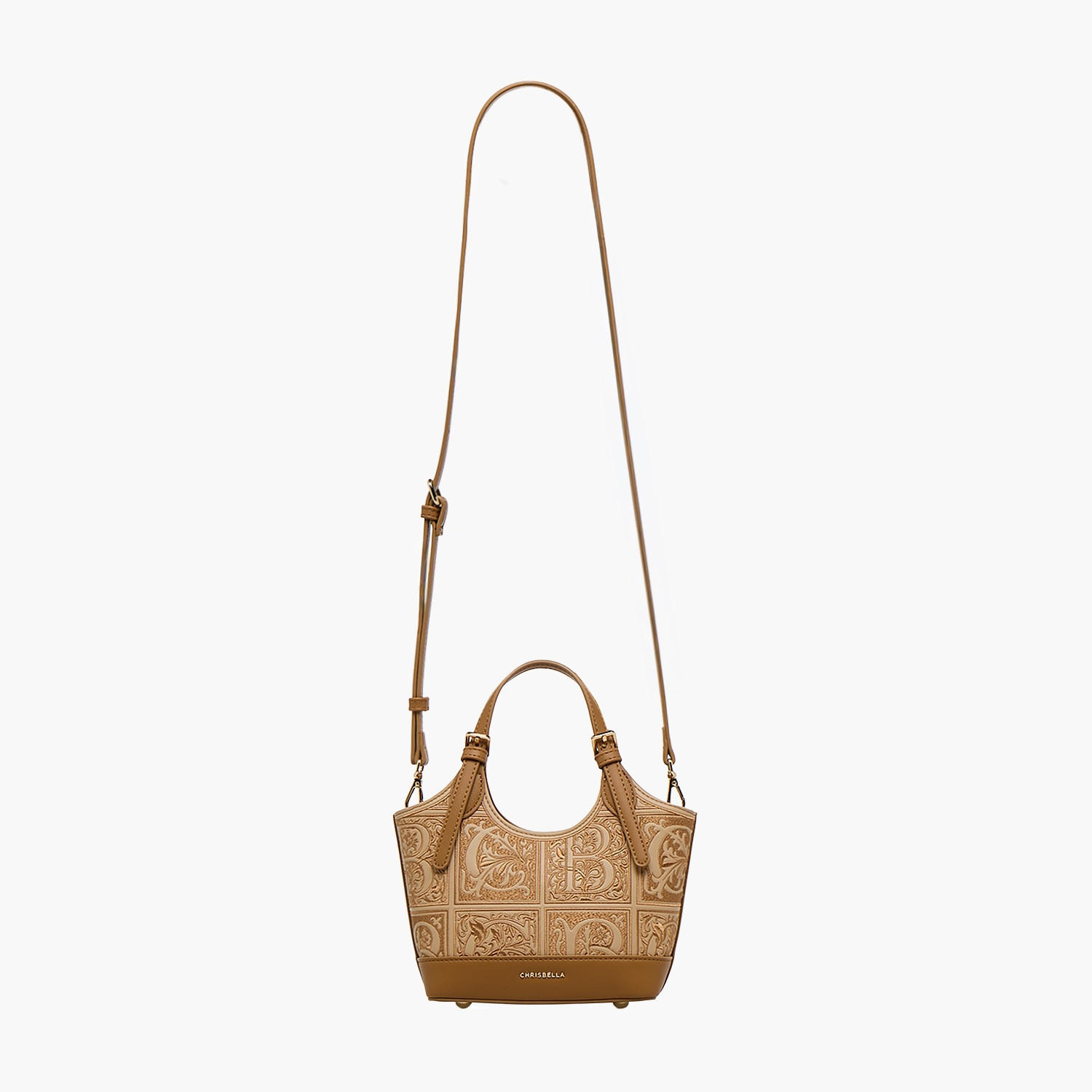 Chrisbella Embroidered Shoulder Bag with Detachable Strap-women-bagsandwallets-handbags-image-4
