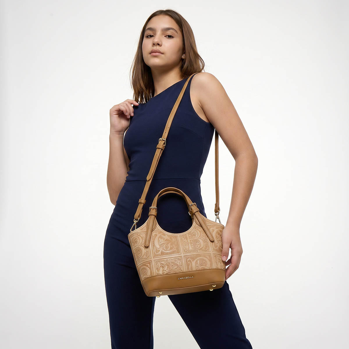 Chrisbella Embroidered Shoulder Bag with Detachable Strap-women-bagsandwallets-handbags-image-3