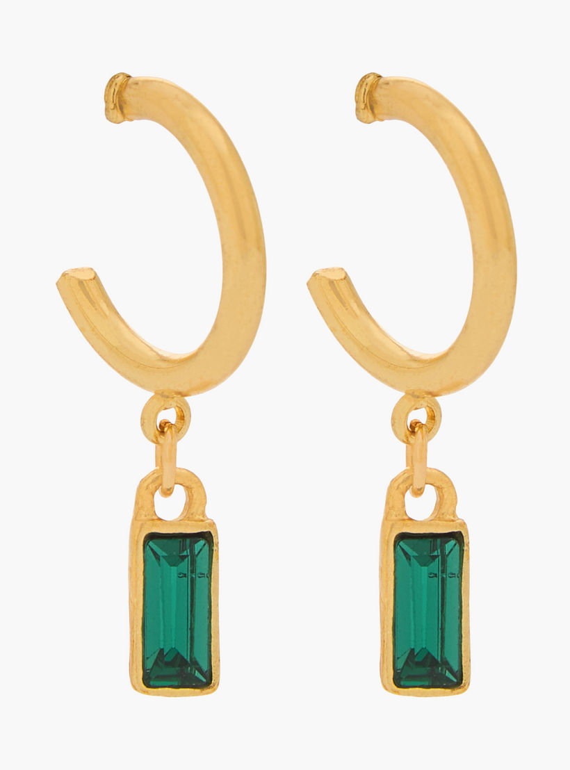Pack of 3 Gold Tone Embellished Earrings with Pushback Closure-women-watchesandjewellery-jewellery-earrings-image-3