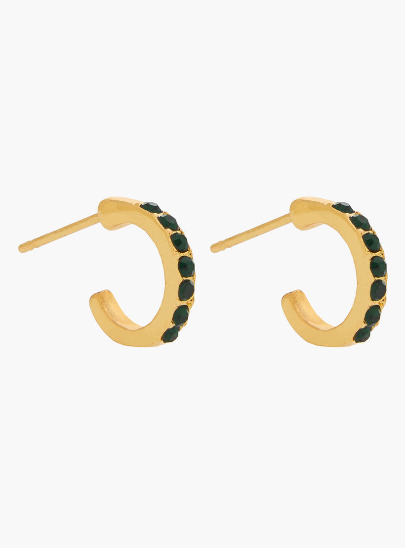 Pack of 3 Gold Tone Embellished Earrings with Pushback Closure-women-watchesandjewellery-jewellery-earrings-image-4