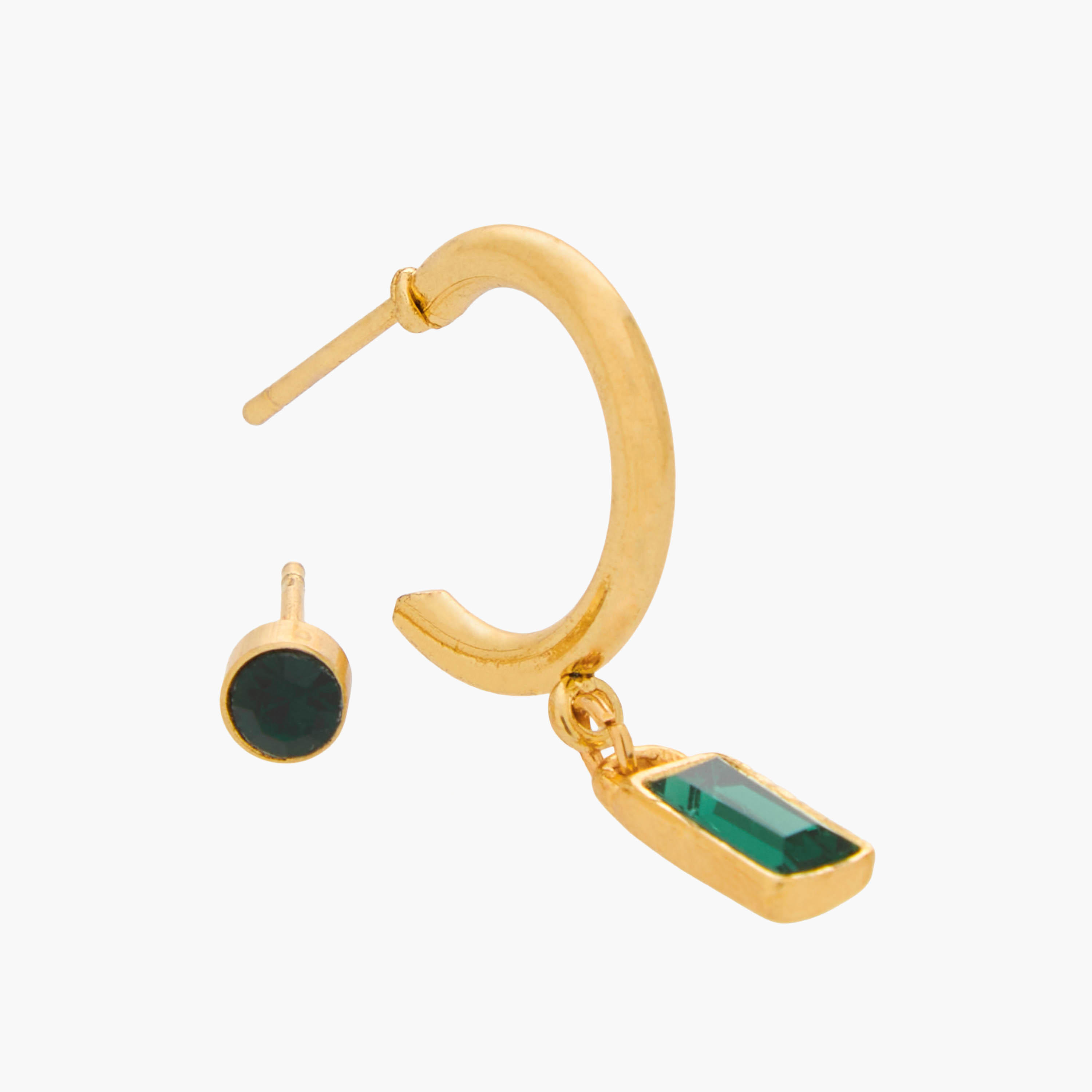 Pack of 3 Gold Tone Embellished Earrings with Pushback Closure-women-watchesandjewellery-jewellery-earrings-image-5