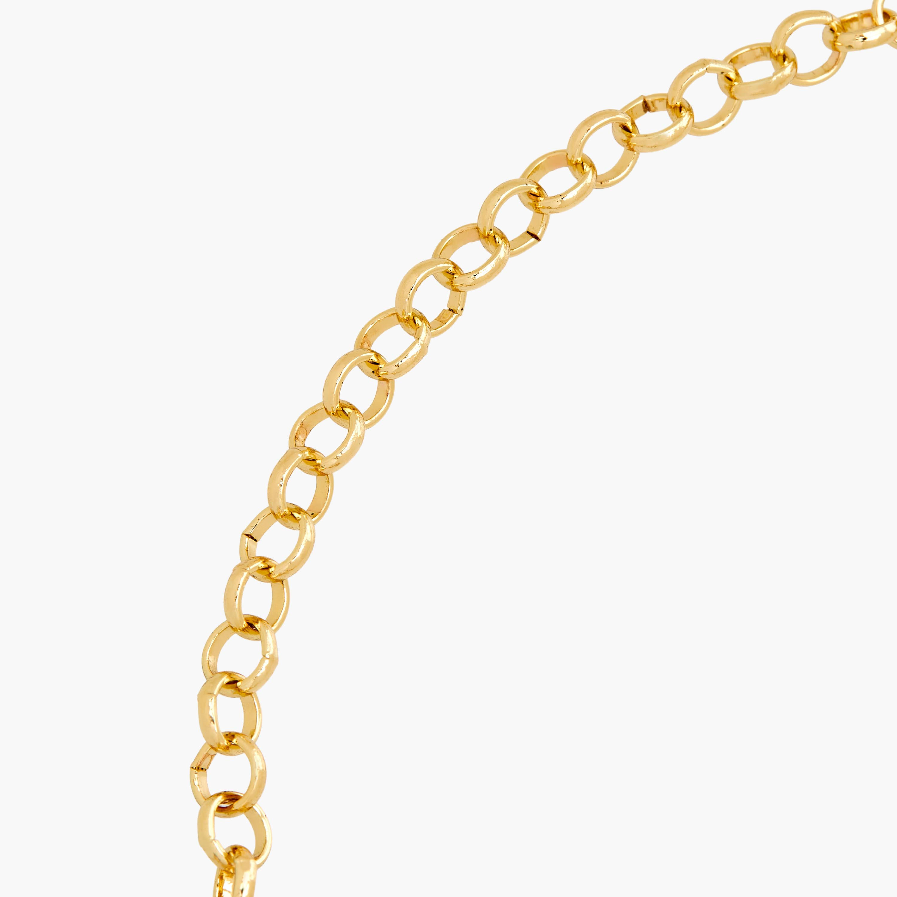 قلادة ذهبية بتصميم زهري-women-watchesandjewellery-jewellery-necklacesandpendants-image-3