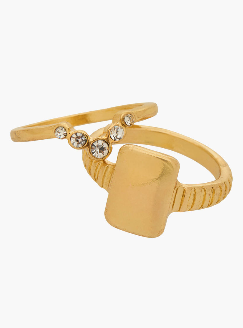 Set of 9 - Assorted Gold Tone Ring-women-watchesandjewellery-jewellery-rings-image-3