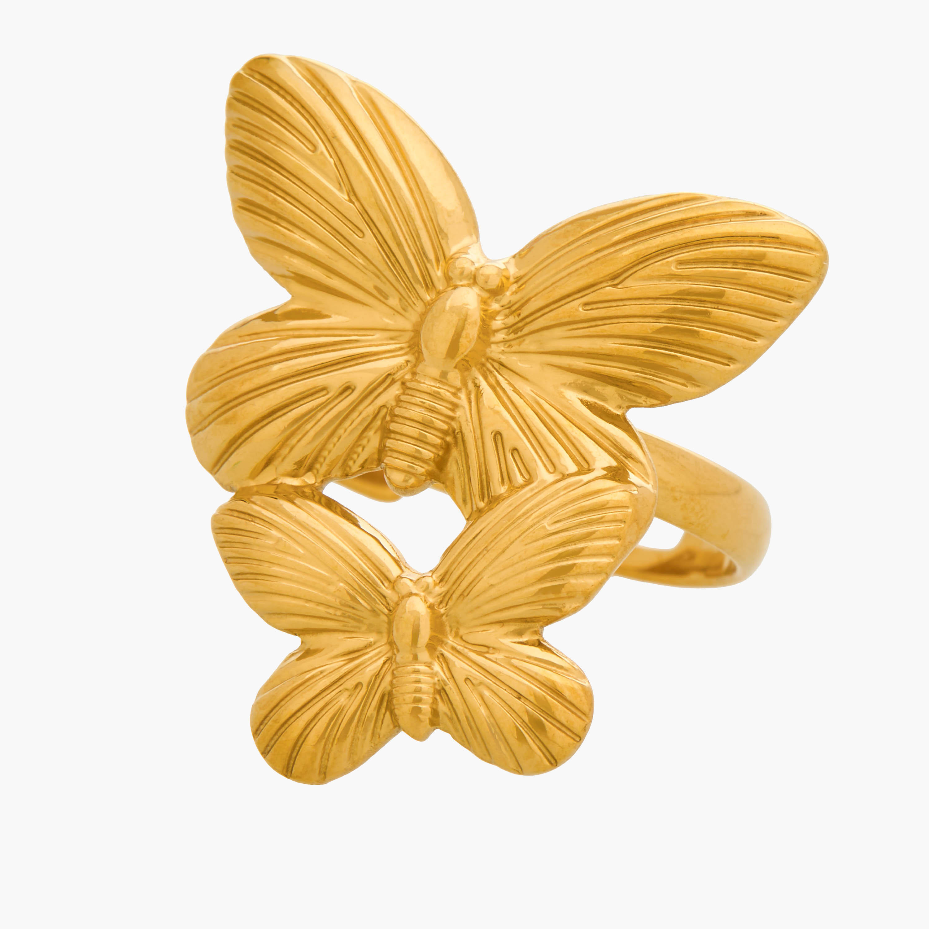 Butterfly Accent Gold Tone Ring-women-watchesandjewellery-jewellery-rings-image-4