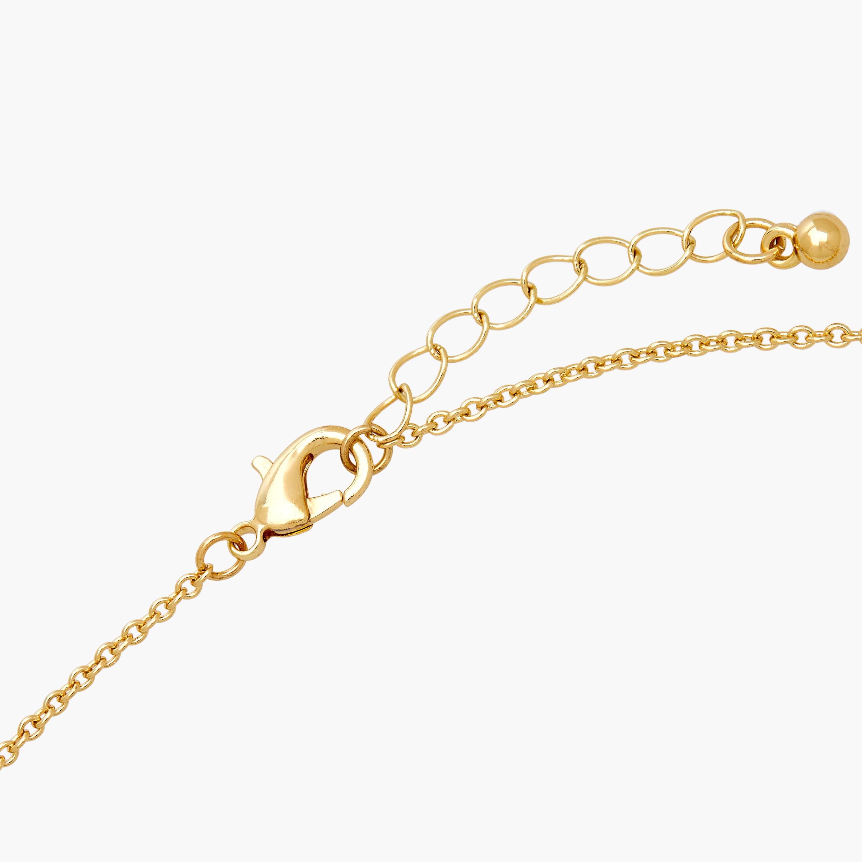 Gold Tone Necklace with Embellished Heart Pendant-women-watchesandjewellery-jewellery-necklacesandpendants-image-4