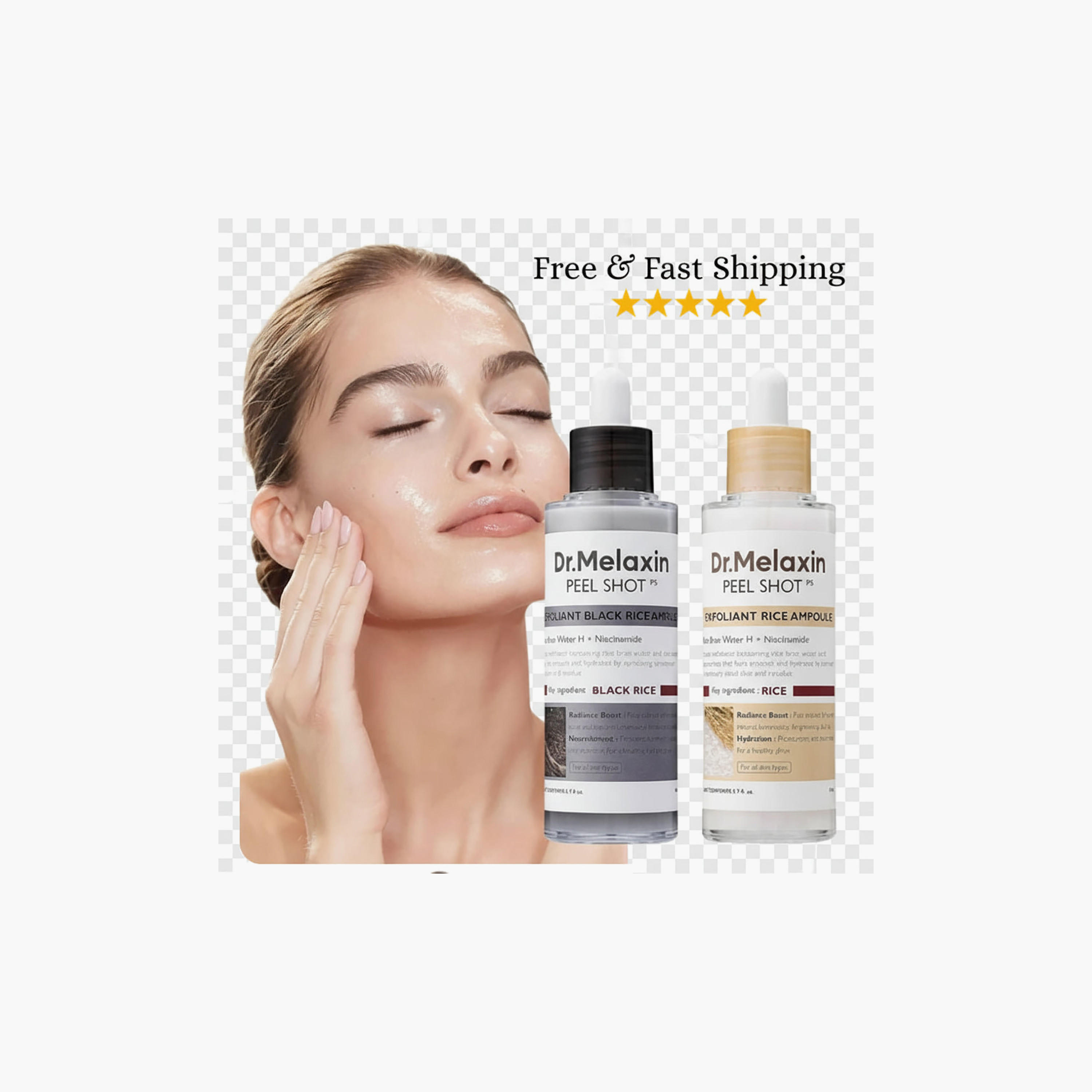 أمبولات الأرز الأسود المقشرة من دكتور ميلاكسين، 80 مل-beautyandpersonalcare-kbeauty-skin-treatmentsandserums-image-3