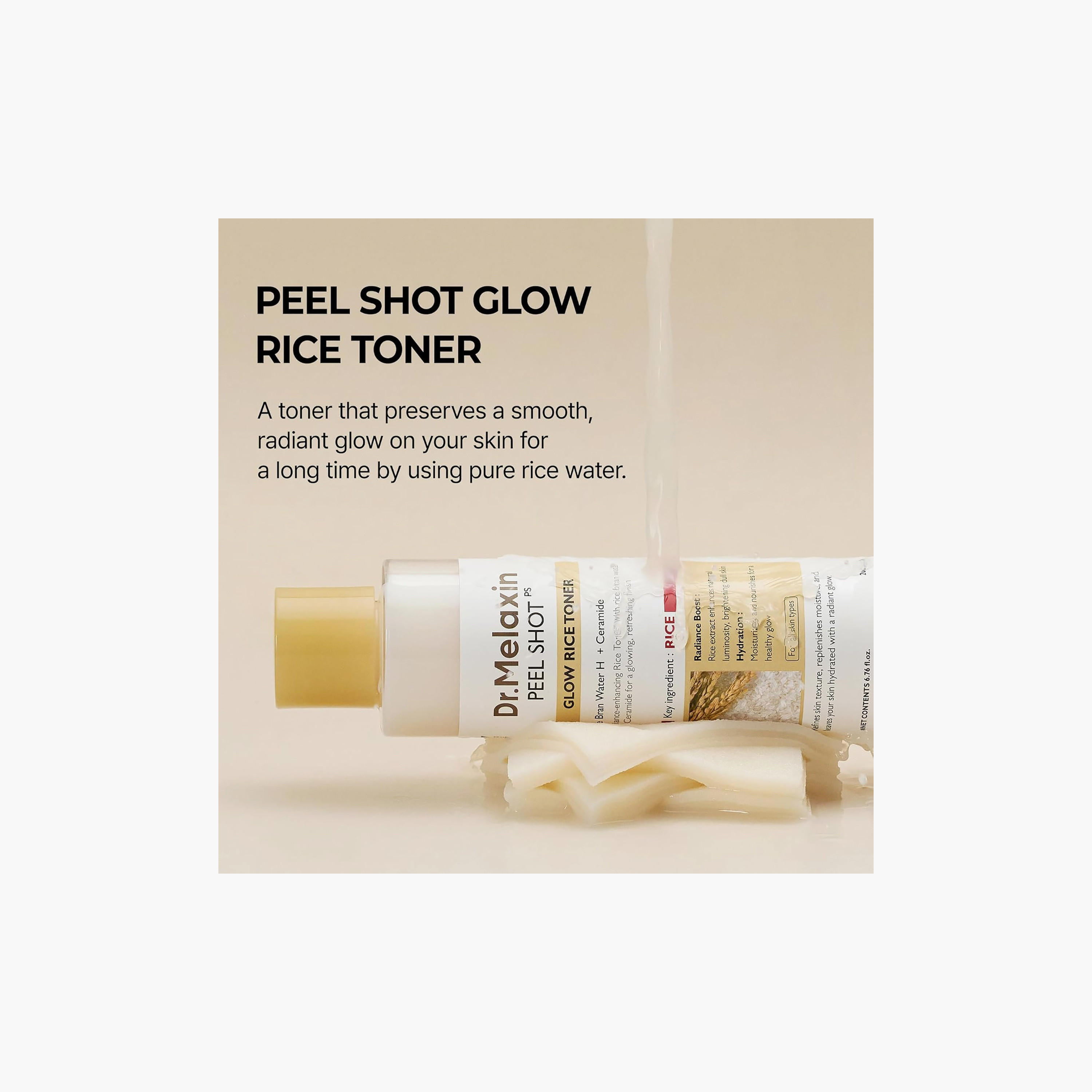 Dr.Melaxin Peel Shot Glow White Rice Toner 200Ml-beautyandpersonalcare-skin-cleansers-tonerandmists-image-4
