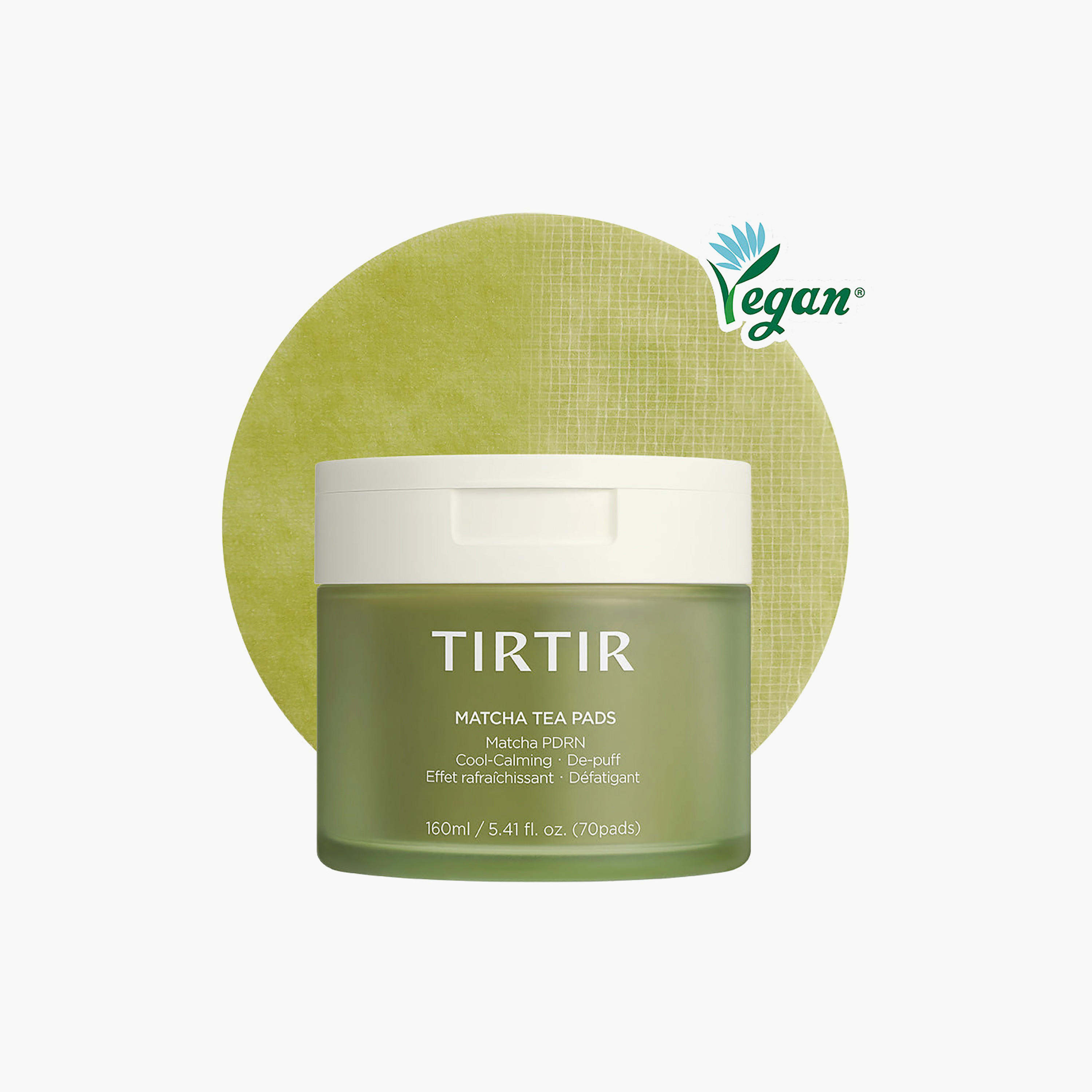مناديل مهدئة للوجه من شاي ماتشا تيرتير، 160 مل-beautyandpersonalcare-skin-masks-facepads-image-1