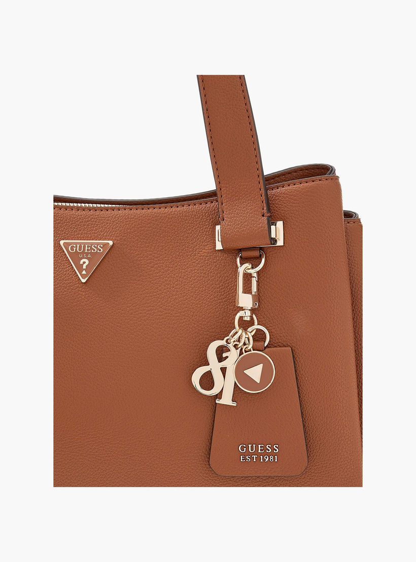 Guess Evie Textured Double Handle Tote Bag with Zipper Closure-women-bagsandwallets-handbags-image-4