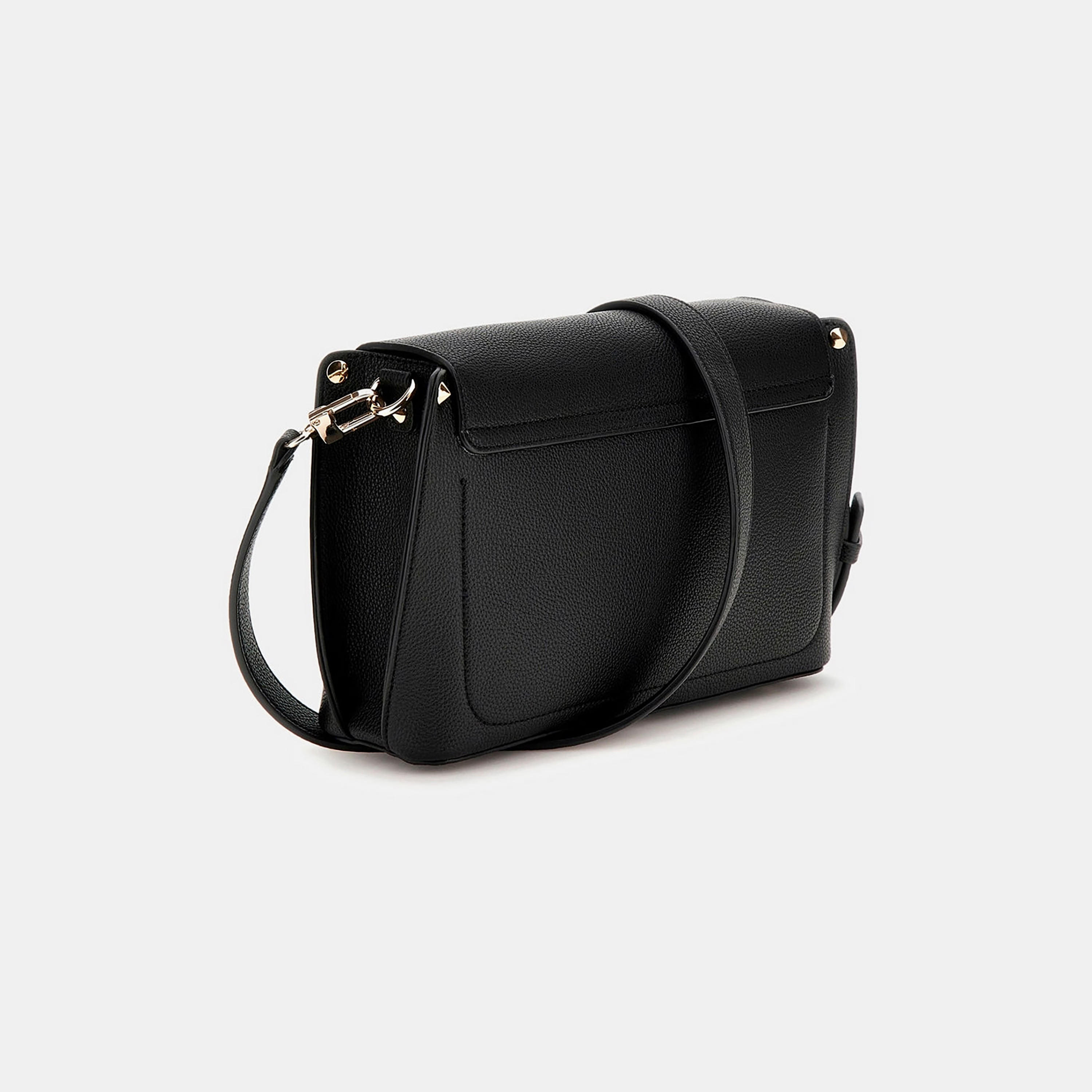 Guess Meridian Ii Textured Crossbody Bag with Flap Closure and Adjustable Strap-women-bagsandwallets-handbags-image-2