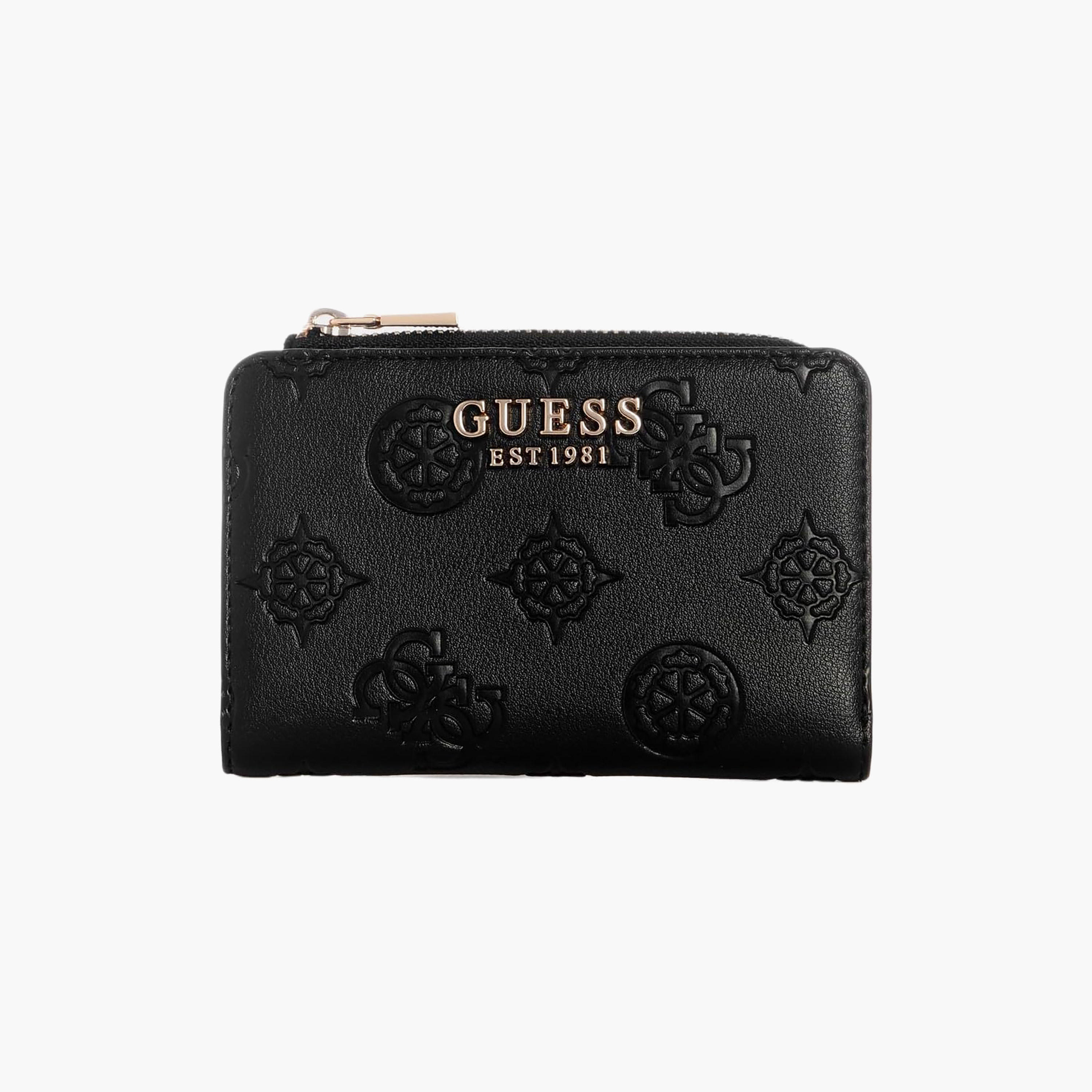 Guess Laurel Ii Monogram Wallet with Zipper Closure-women-bagsandwallets-wallets-image-1