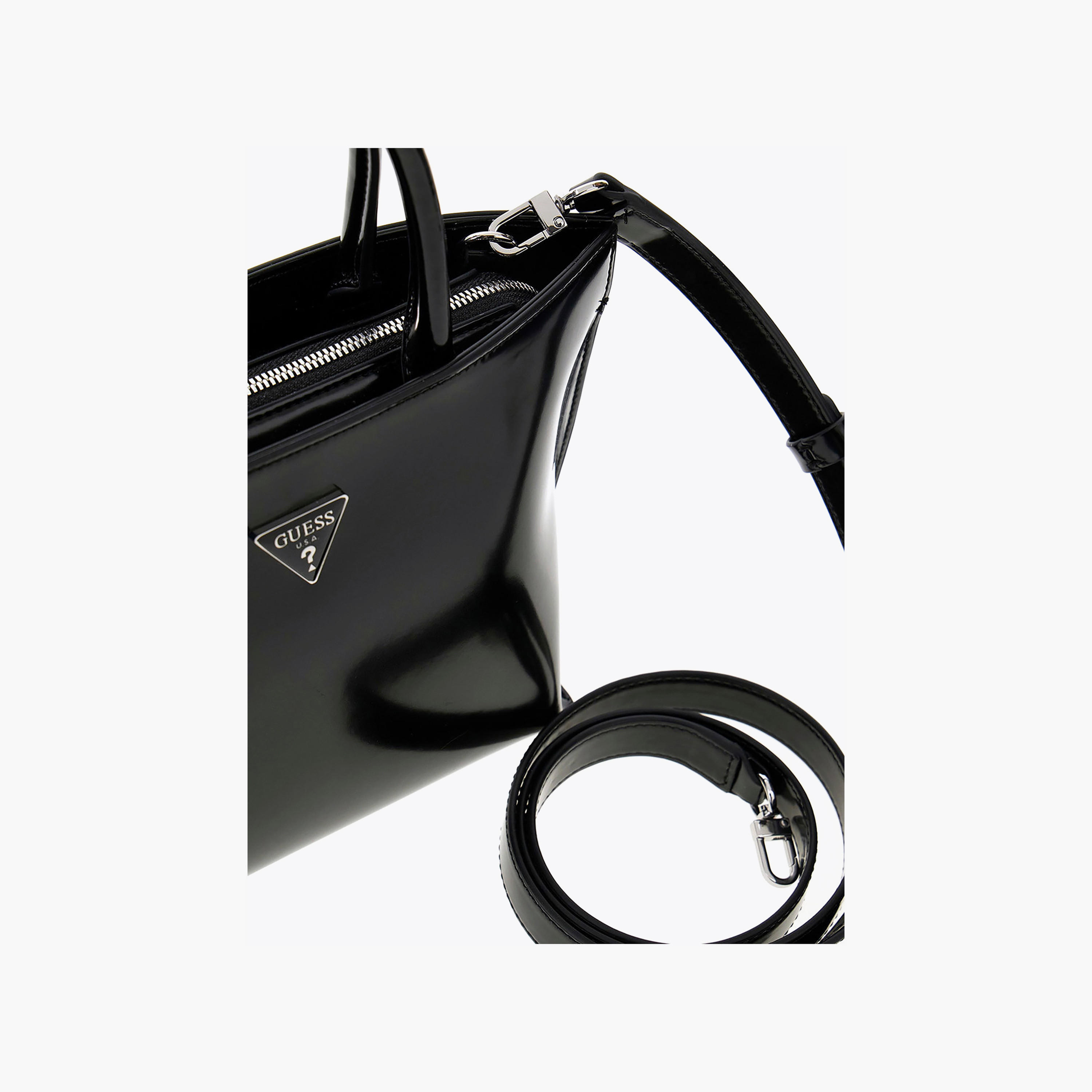 حقيبة يد Guess Arnela ذات مقبضين وسحاب إغلاق وحزام قابل للفصل-women-bagsandwallets-handbags-image-5