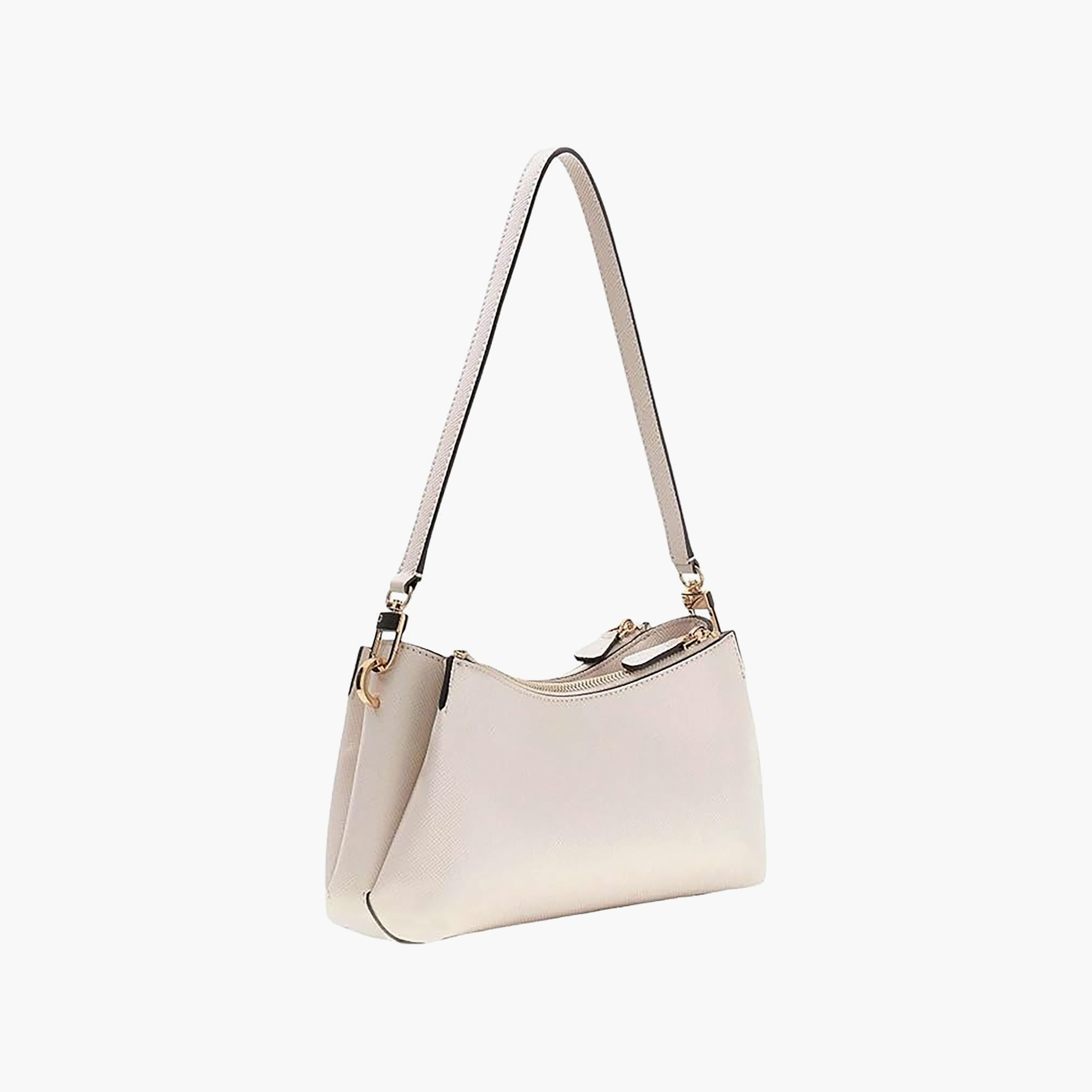 حقيبة كتف Guess Noelle II Texture ذات مقبض واحد وسحاب إغلاق وحزام قابل للتعديل-women-bagsandwallets-handbags-image-2