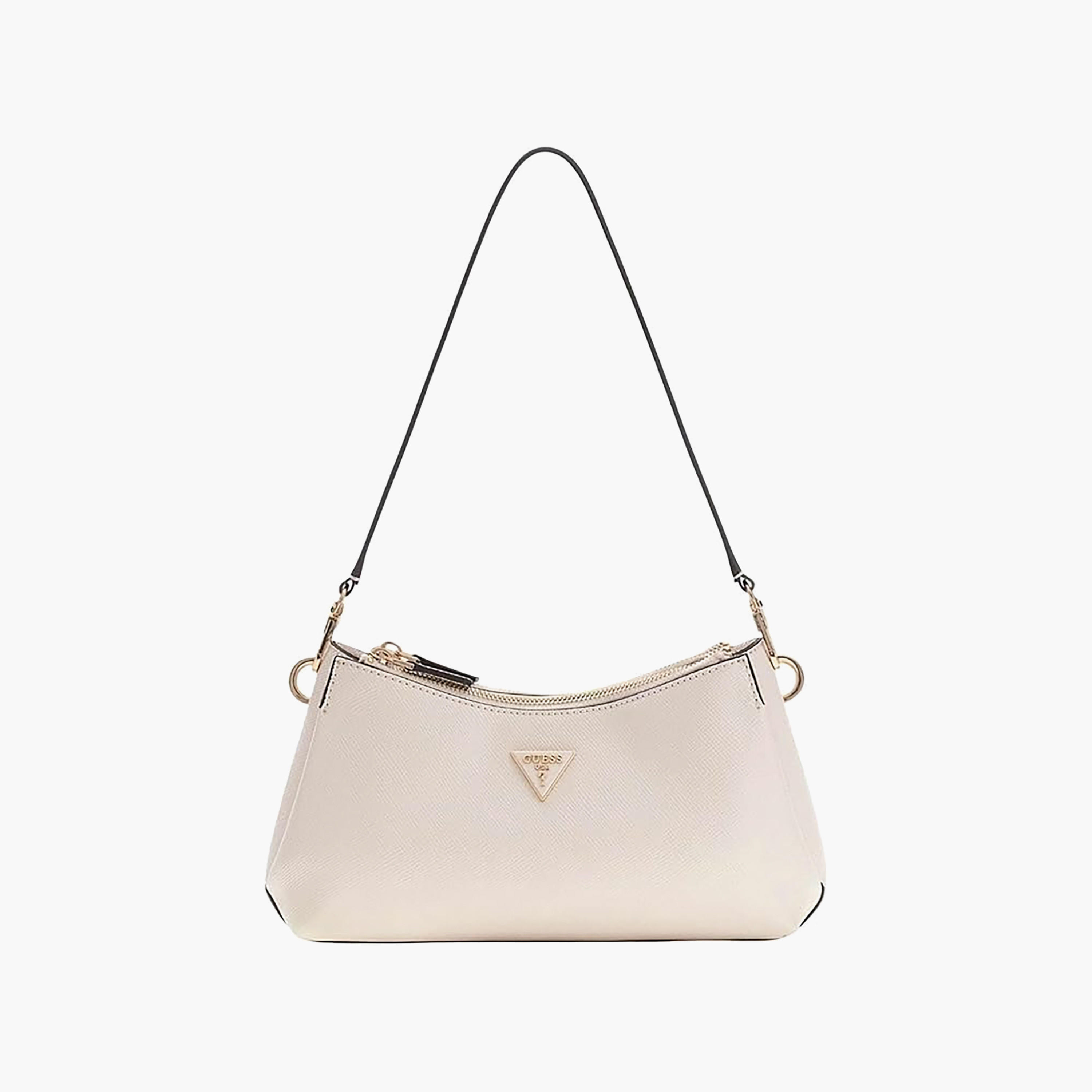 حقيبة كتف Guess Noelle II Texture ذات مقبض واحد وسحاب إغلاق وحزام قابل للتعديل-women-bagsandwallets-handbags-image-4