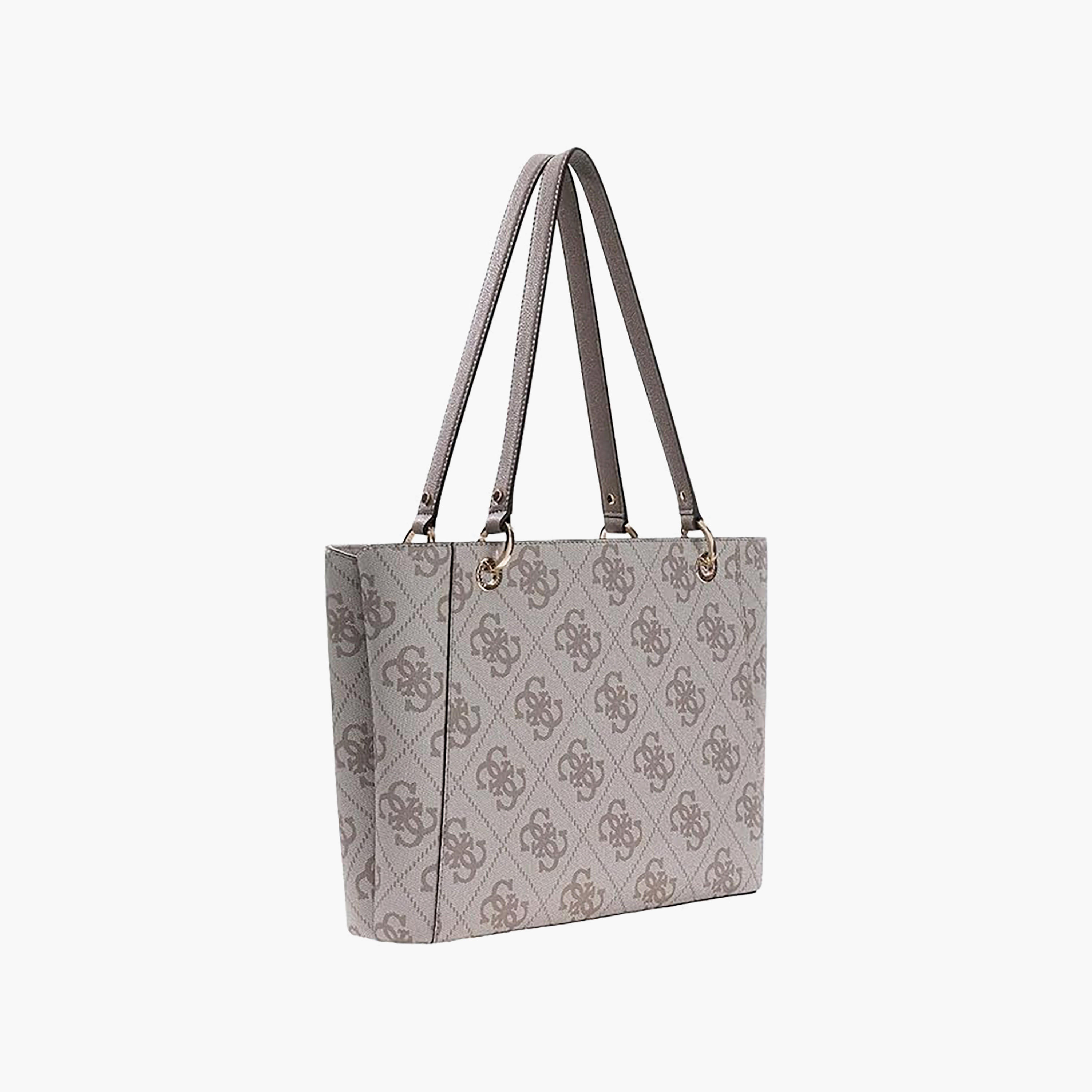 حقيبة يد Guess Noelle II Monogram ذات مقبضين وسحاب إغلاق-women-bagsandwallets-handbags-image-2
