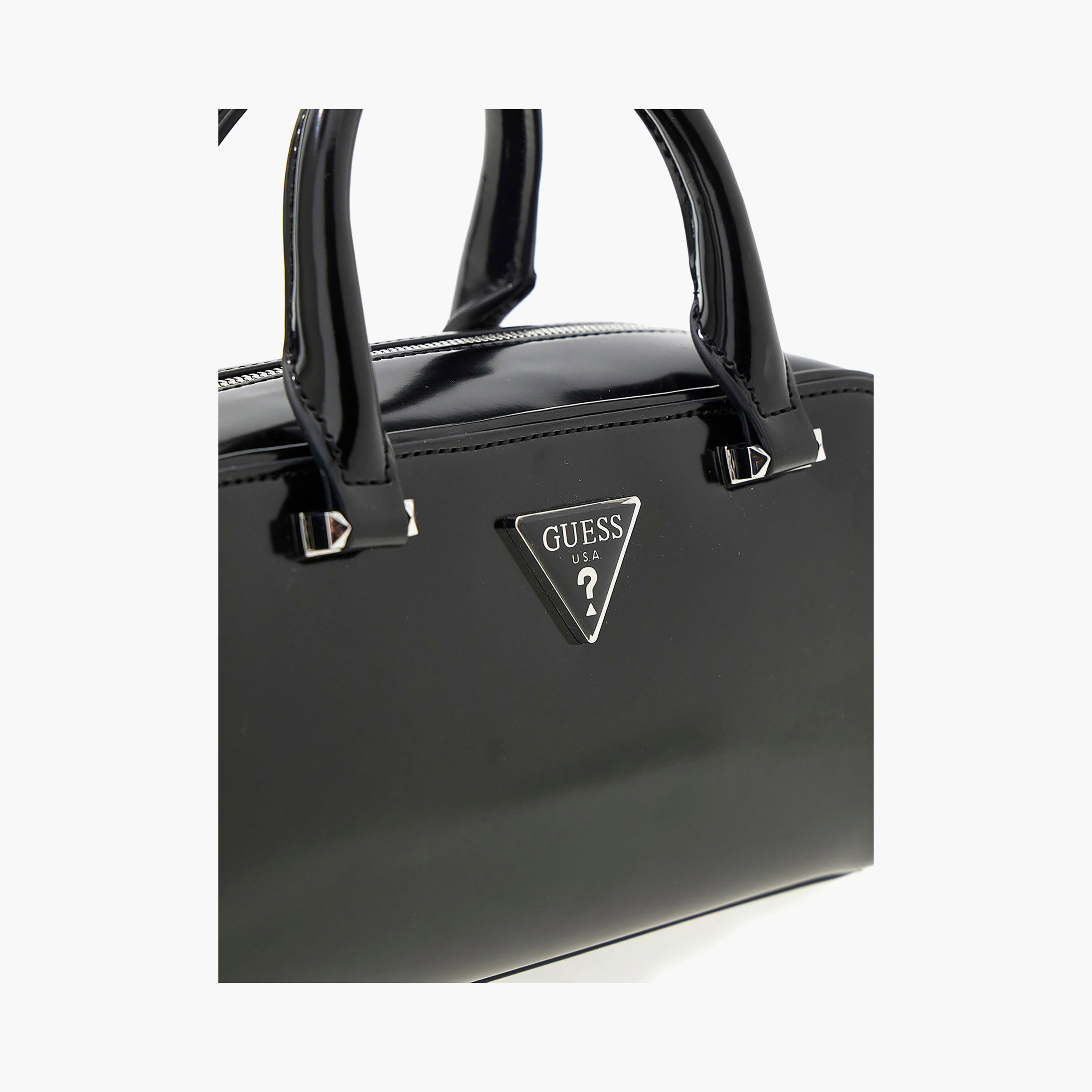 Guess Arnela Double Handle Satchel Bag with Zipper Closure and Detachable Strap-women-bagsandwallets-handbags-image-5