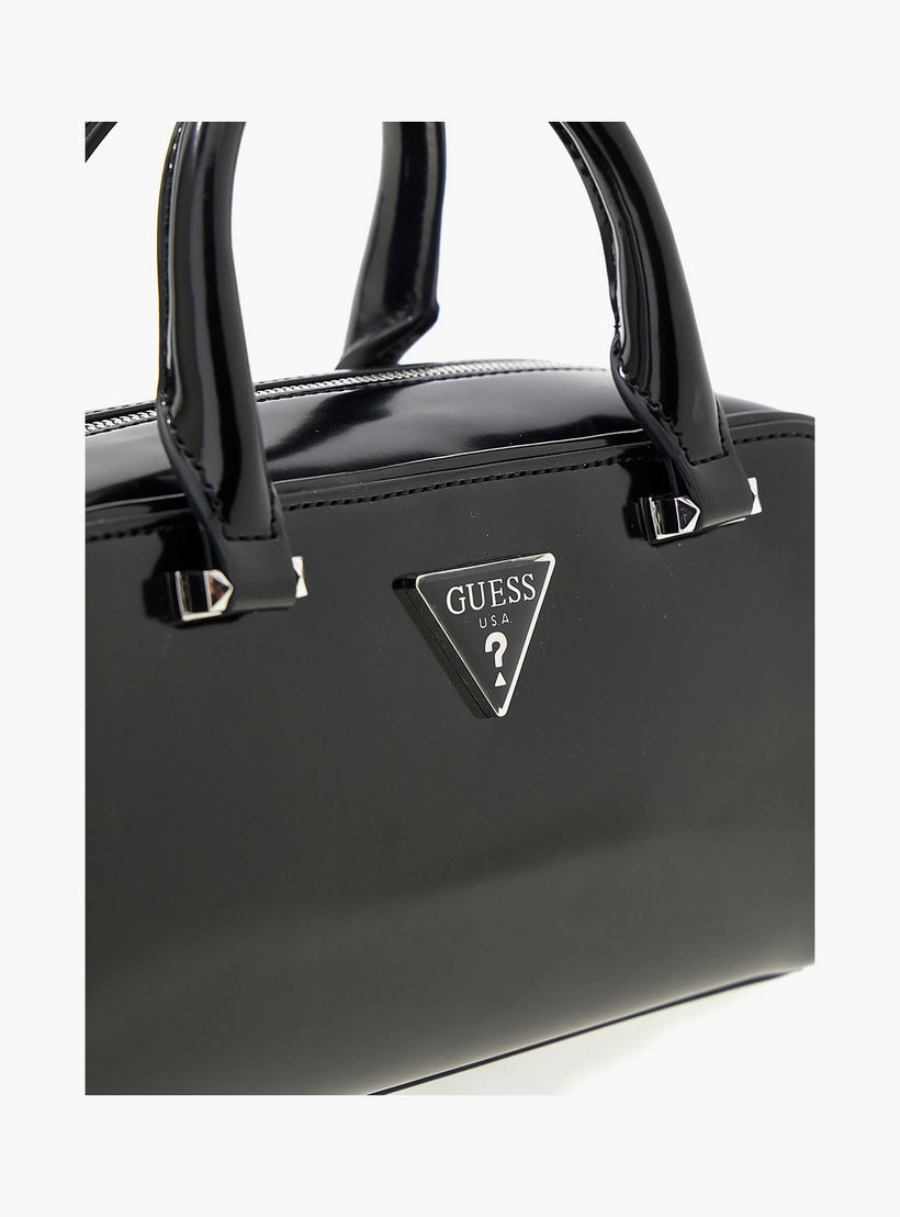 Guess Arnela Double Handle Satchel Bag with Zipper Closure and Detachable Strap-women-bagsandwallets-handbags-image-5